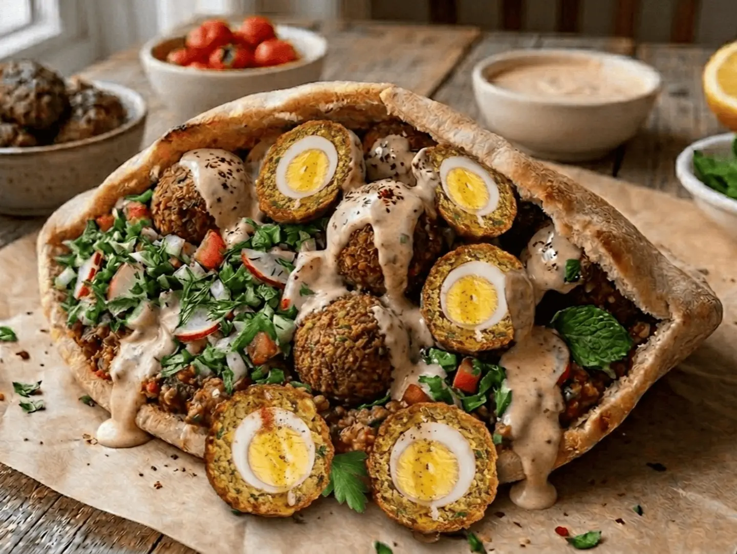 Chick's Eye Falafel Sandwich