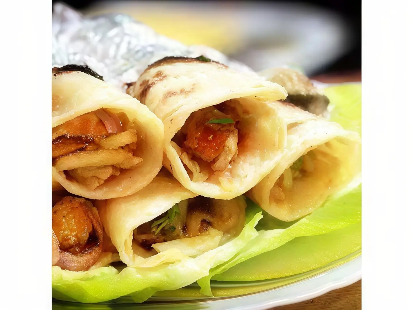 Beef Seekh Kabab Chatni Roll