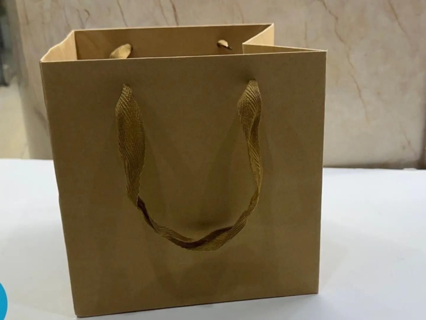 Medium Beige Gift Bag