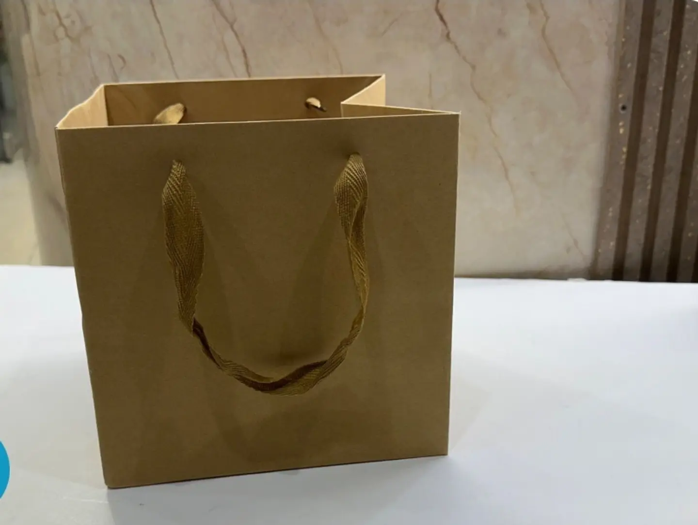 Large Beige Gift Bag
