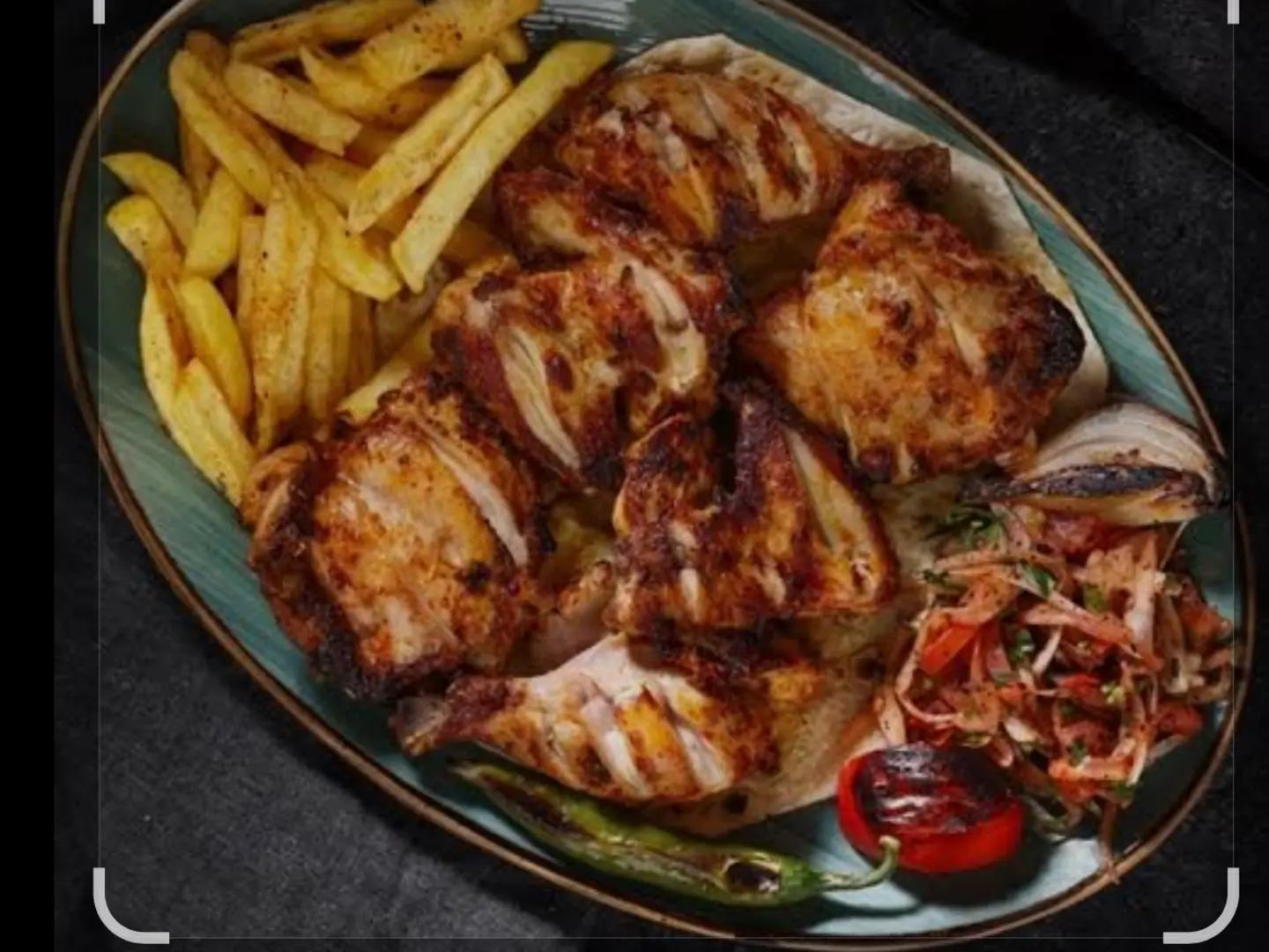 A Plate Of Bone In Lamb Chops