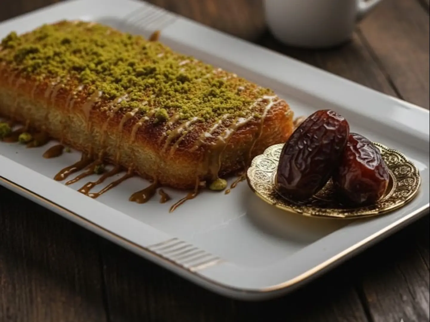 كنافة قشطة بالتمر - كبير