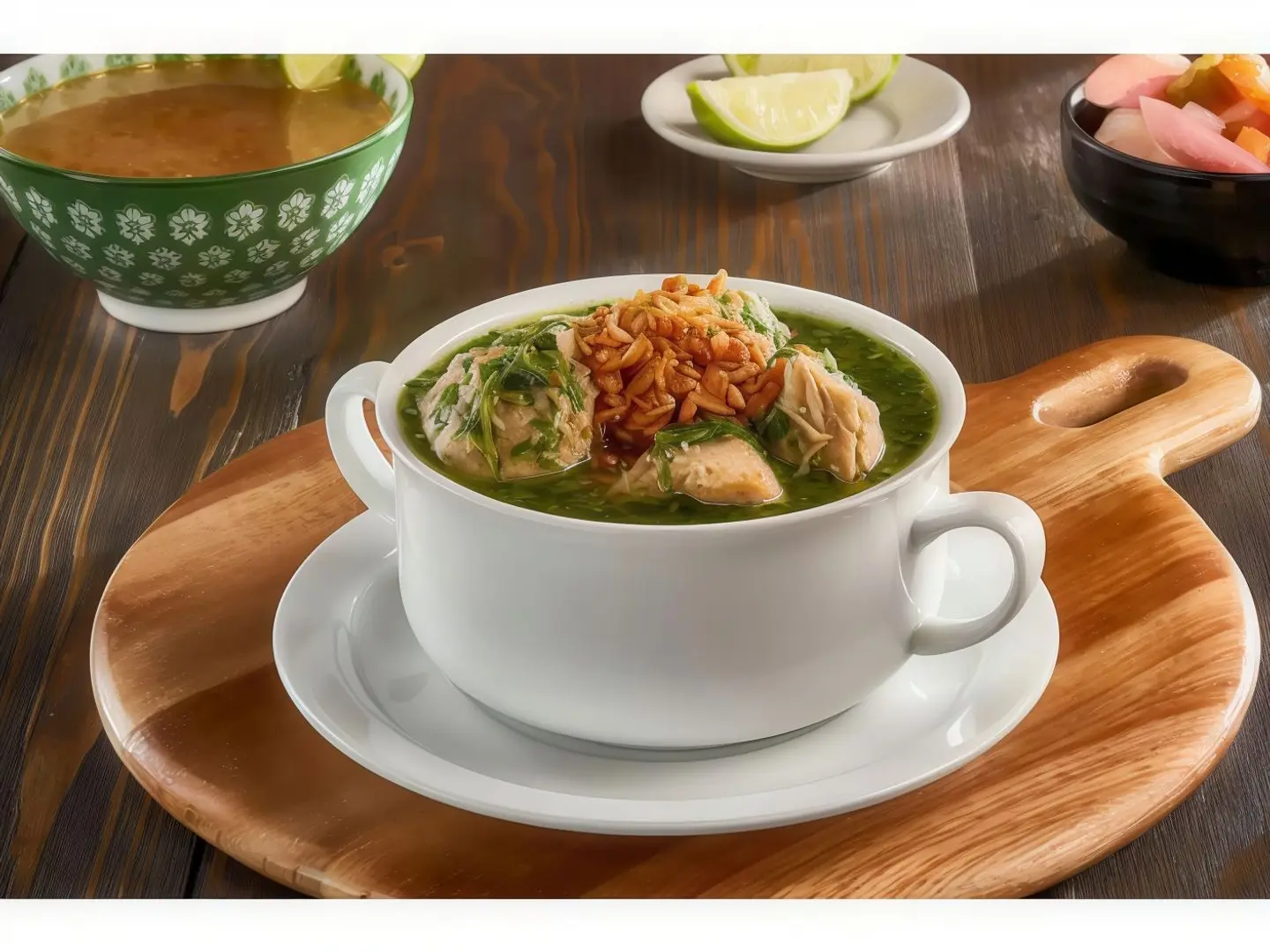 دجاج بالملوخية