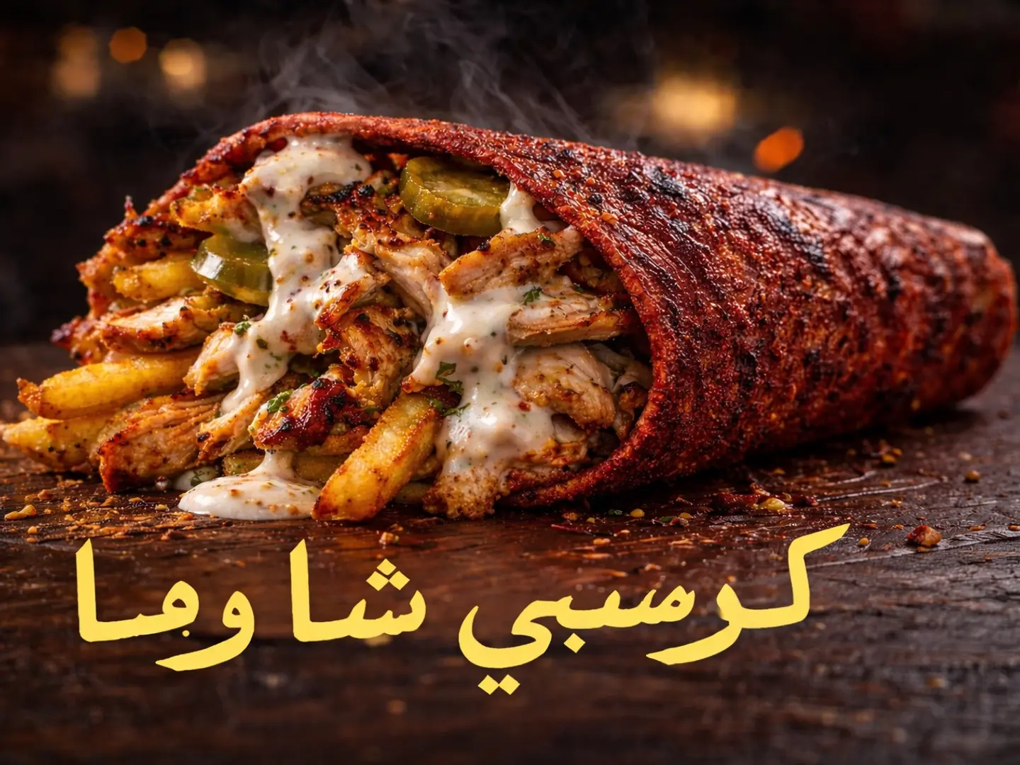 كرسبي شاورما صاروخ كبير