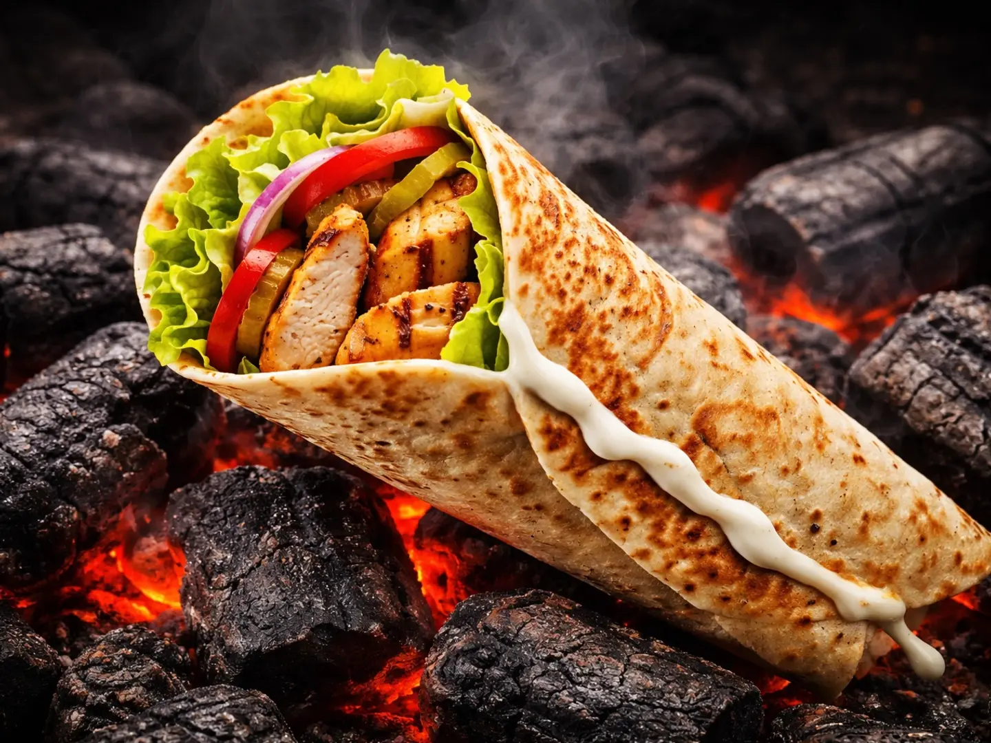 شاورما عربي فحم مكس