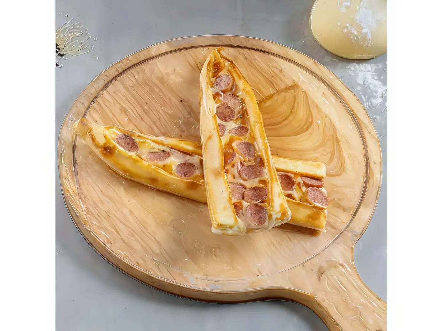 Fried Sausages Cheese