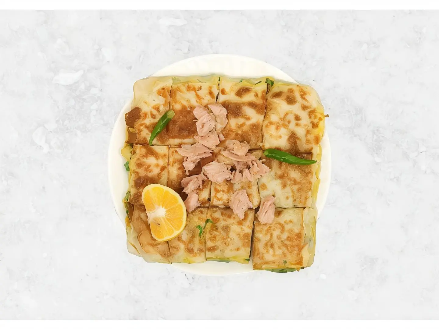 Tuna Mutabbak With Cheddar