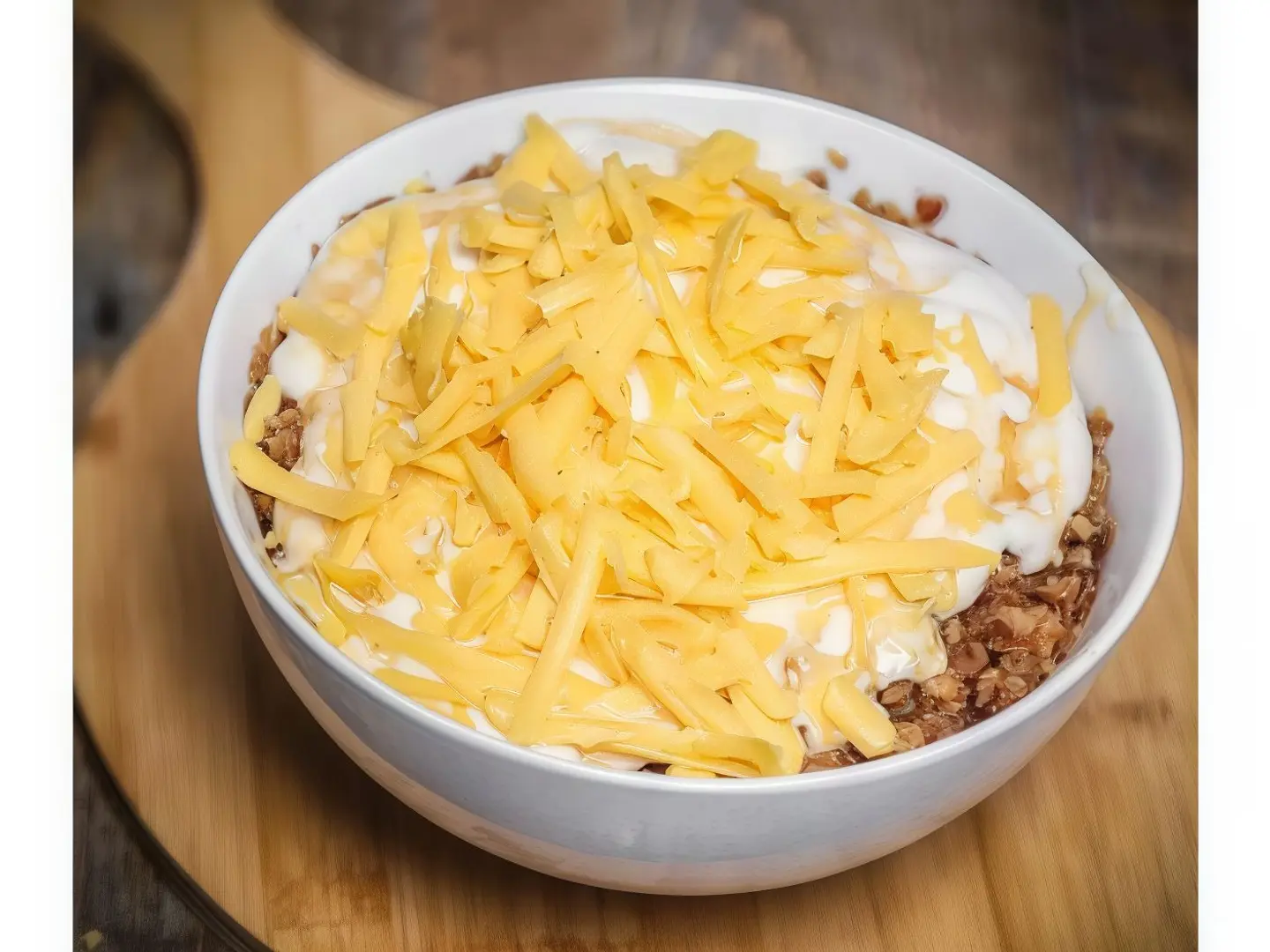 Masoub With Cream, Honey And Cheddar