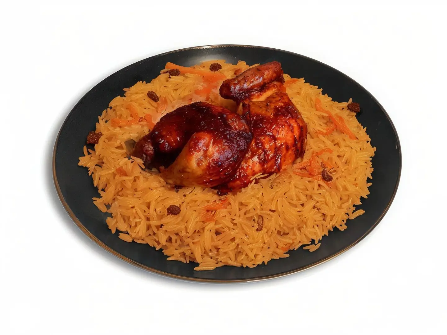 Quarter Grilled Chicken With Bukhari Rice