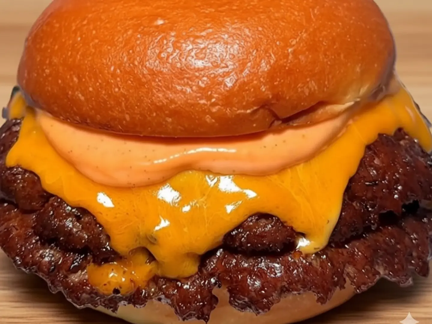 Smash Burger Double Beef With Cheddar Cheese
