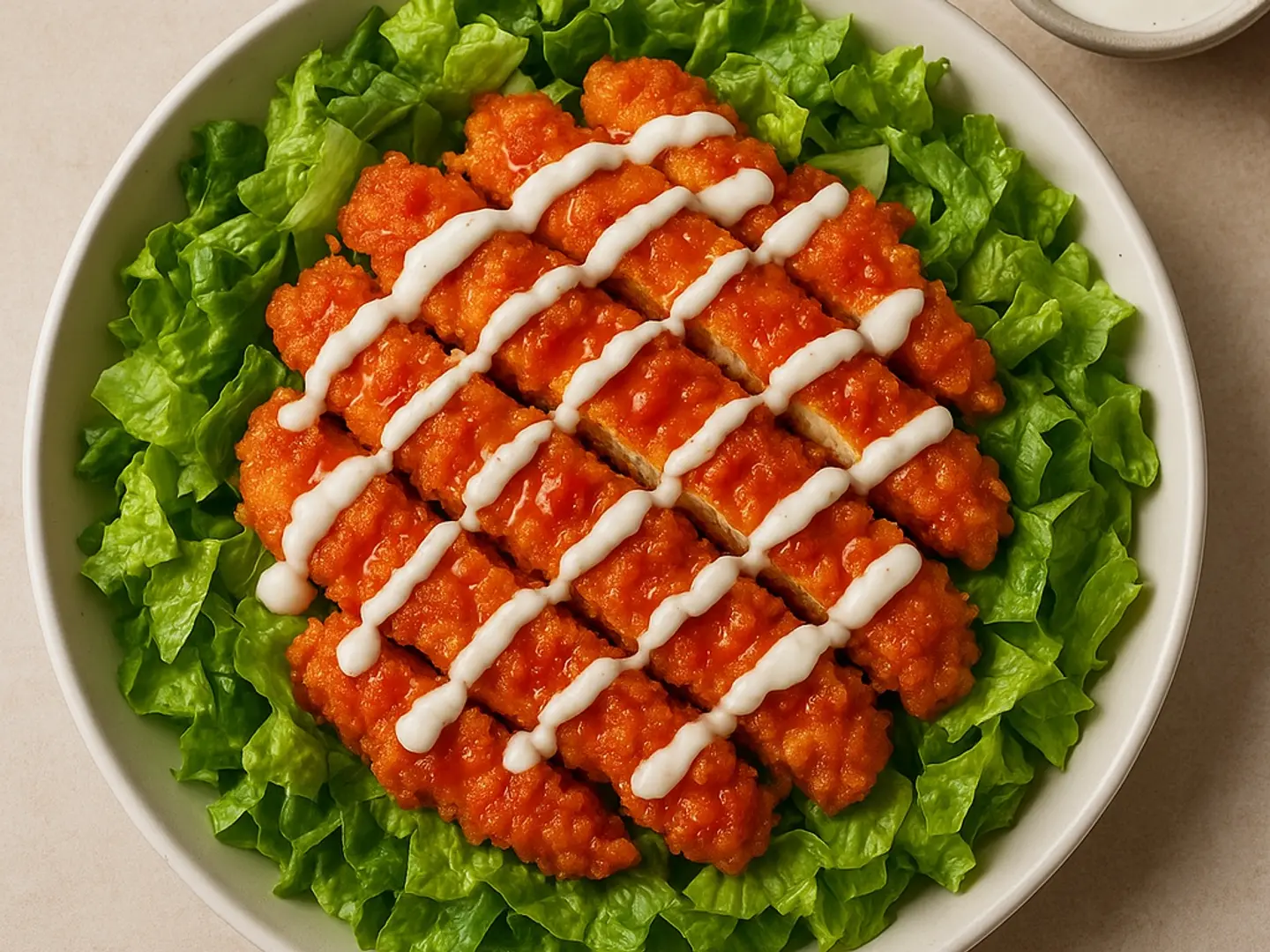 سلطة دجاج بوفالو حارة