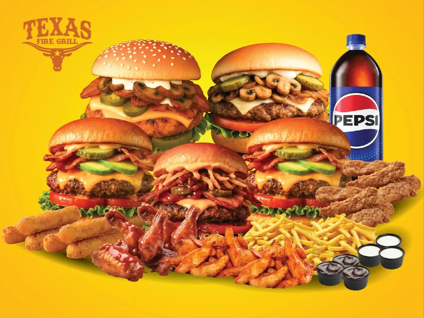 وجبات عائلية ميغا تكساس