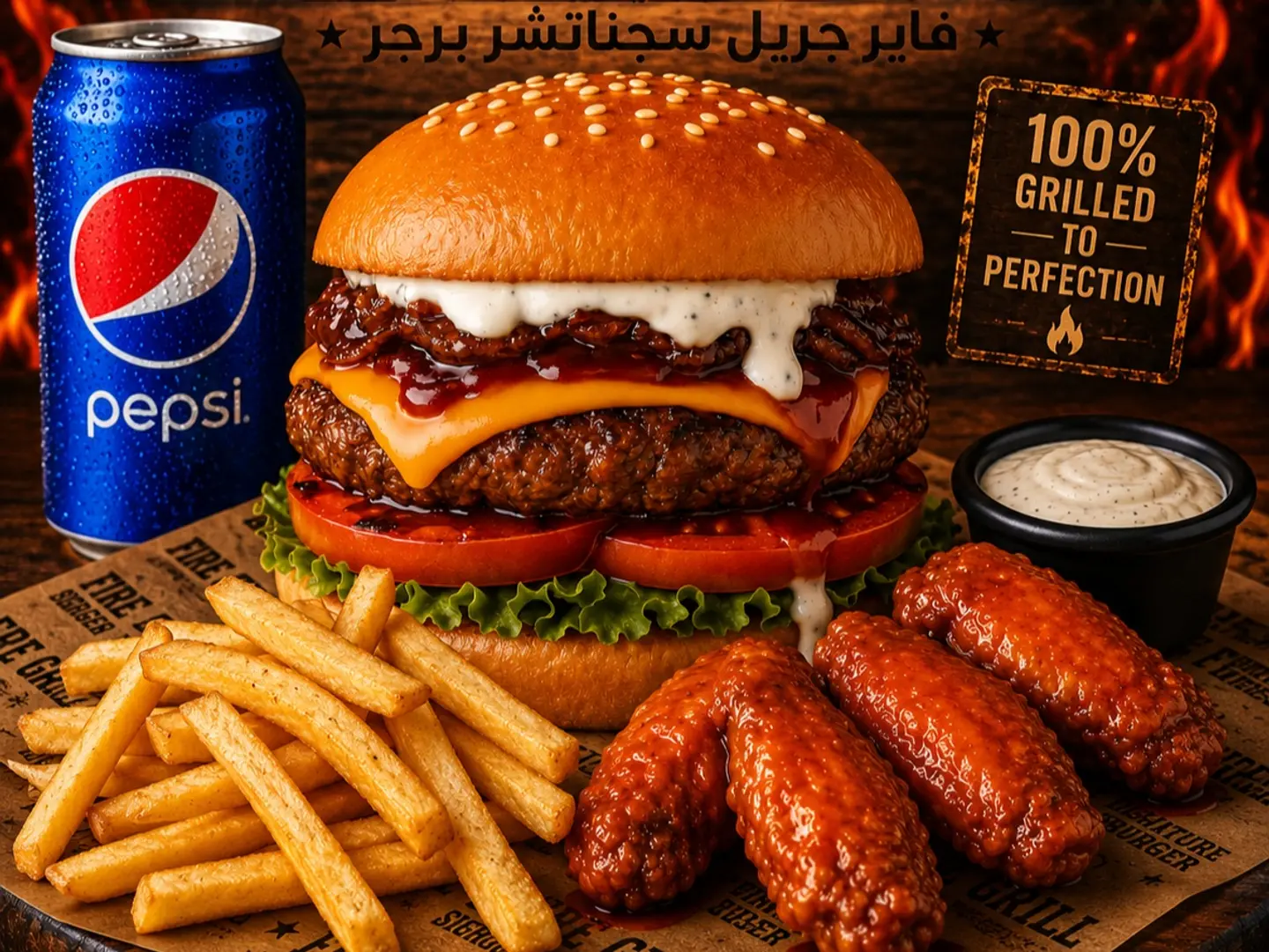 Fire Grill Signature Burger