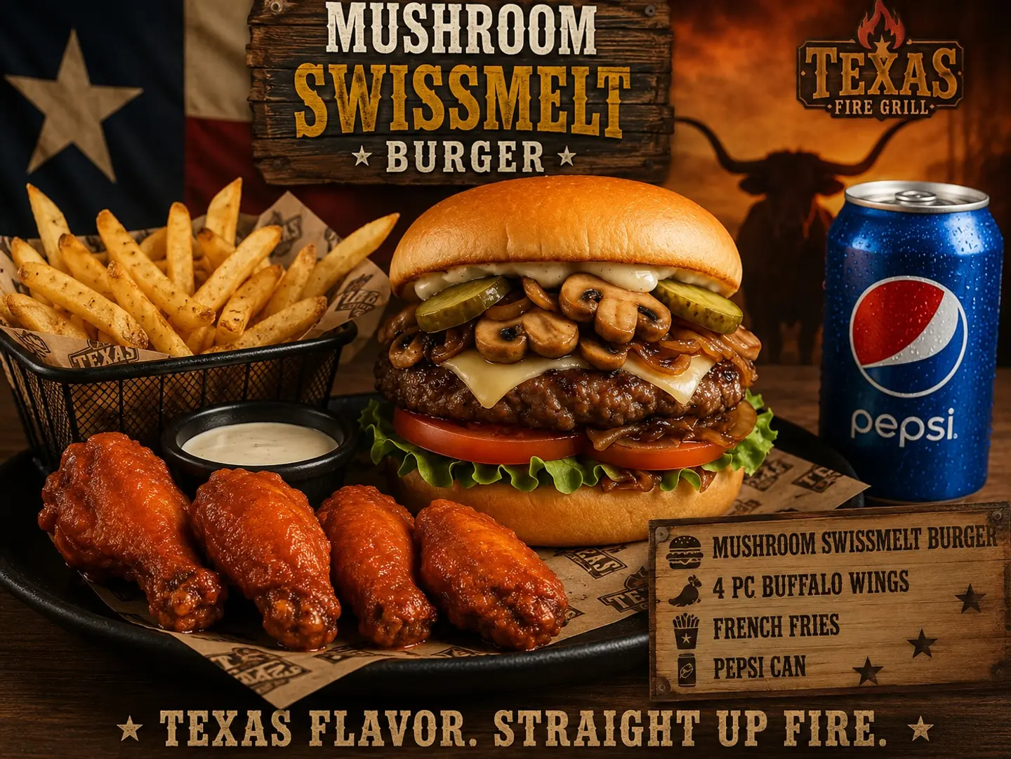 Mushroom Swissmelt Burger