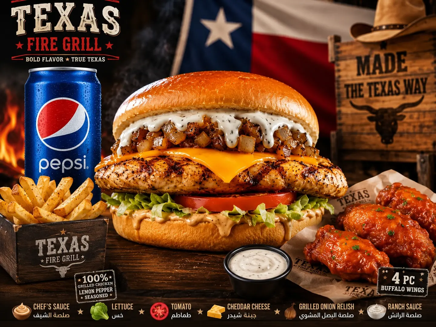 Tangy Lemon & Pepper Chicken Sandwich