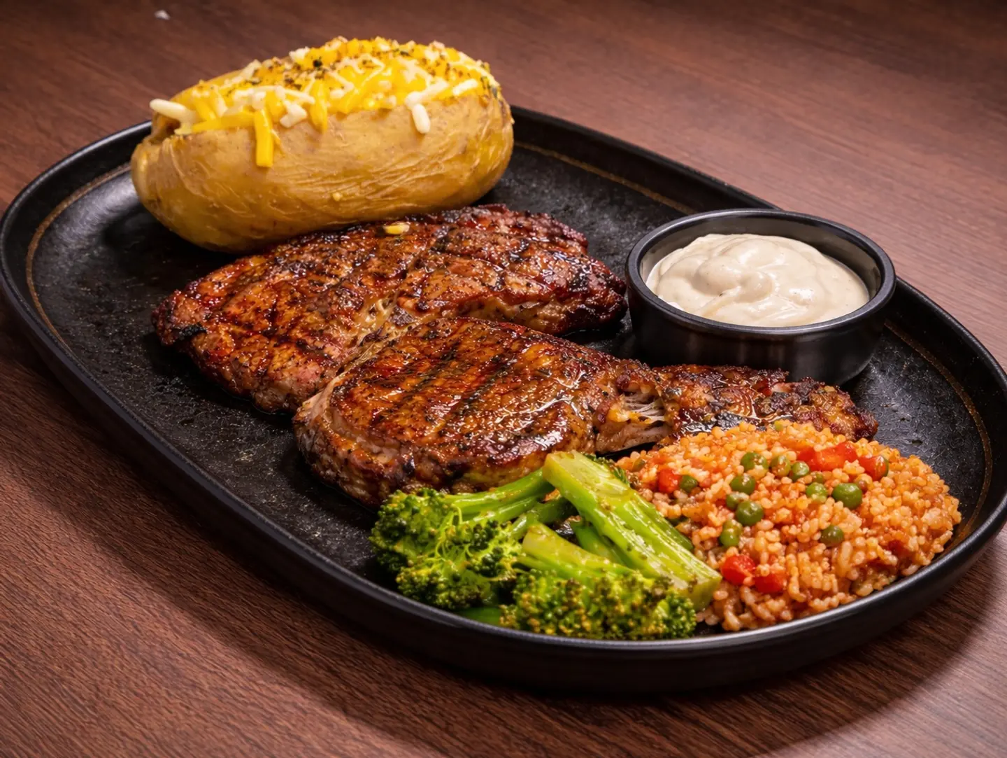 Texan Styled Rib Eye Steak
