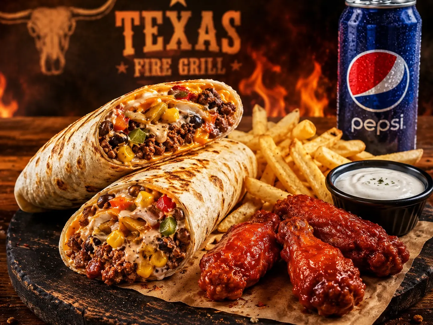 Flavour Bomb Grilled Beef Wrap