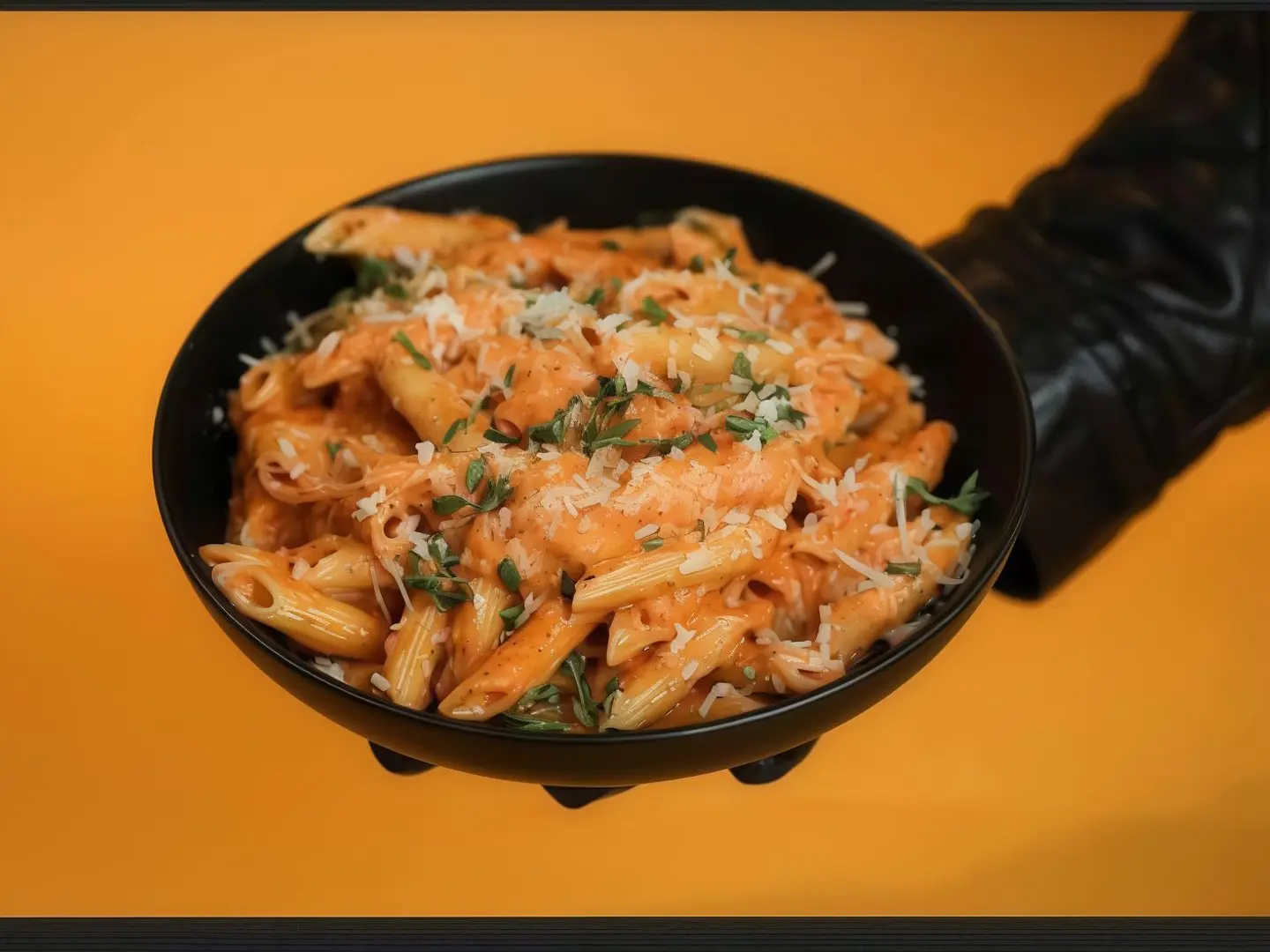 Pink Pasta With Cheese