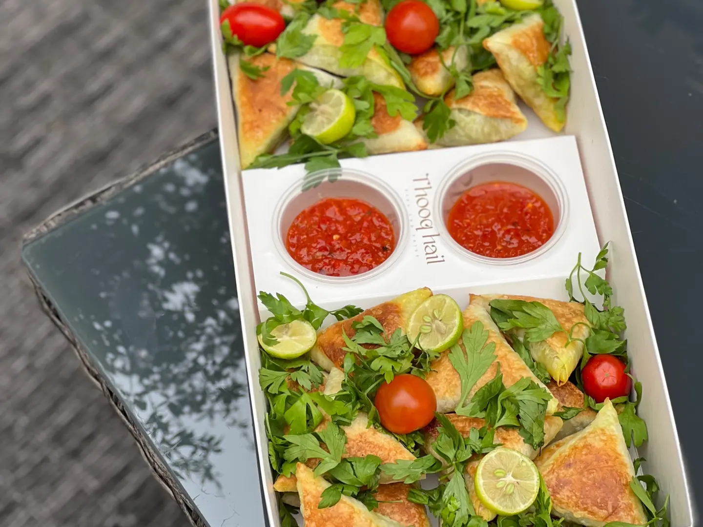 سمبوسه دجاج فرن ٢٦ حبه