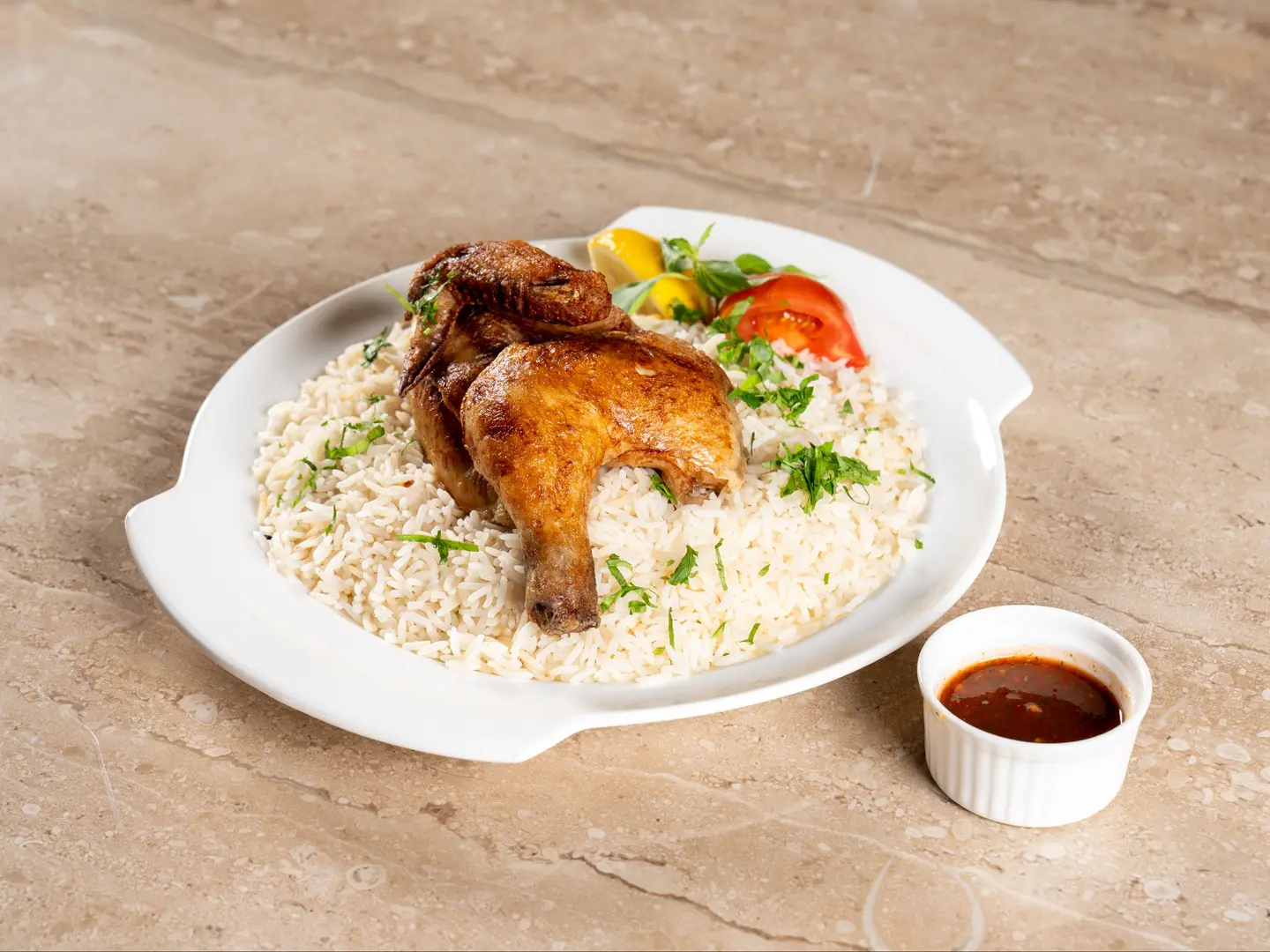 Half A Chicken Roasted