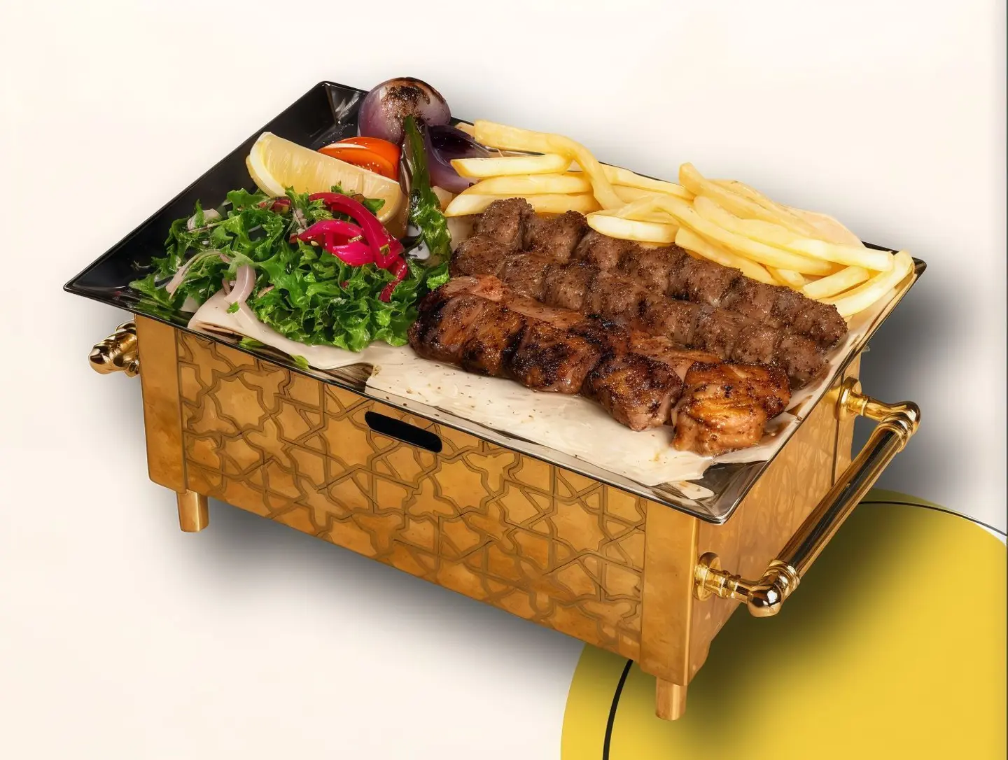 صحن مشوي لحم