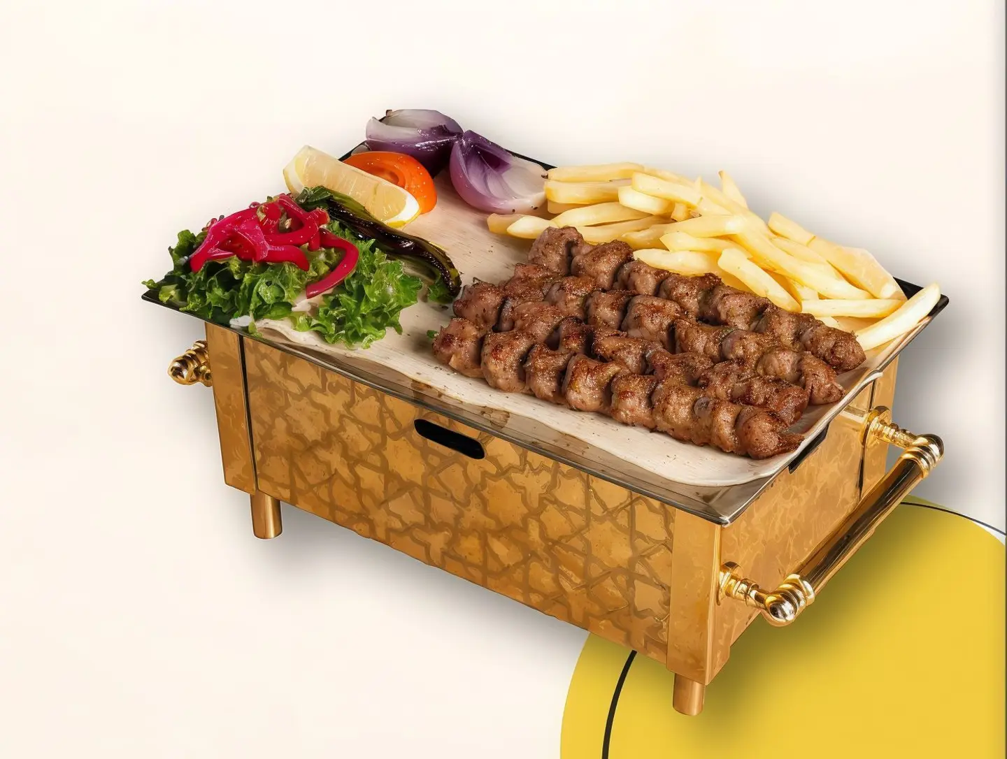 صحن كباب لحم