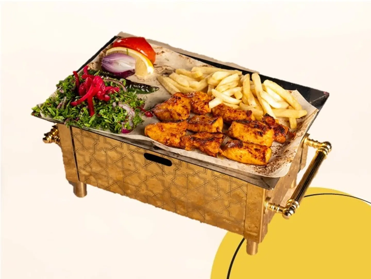 صحن شيش طاووق