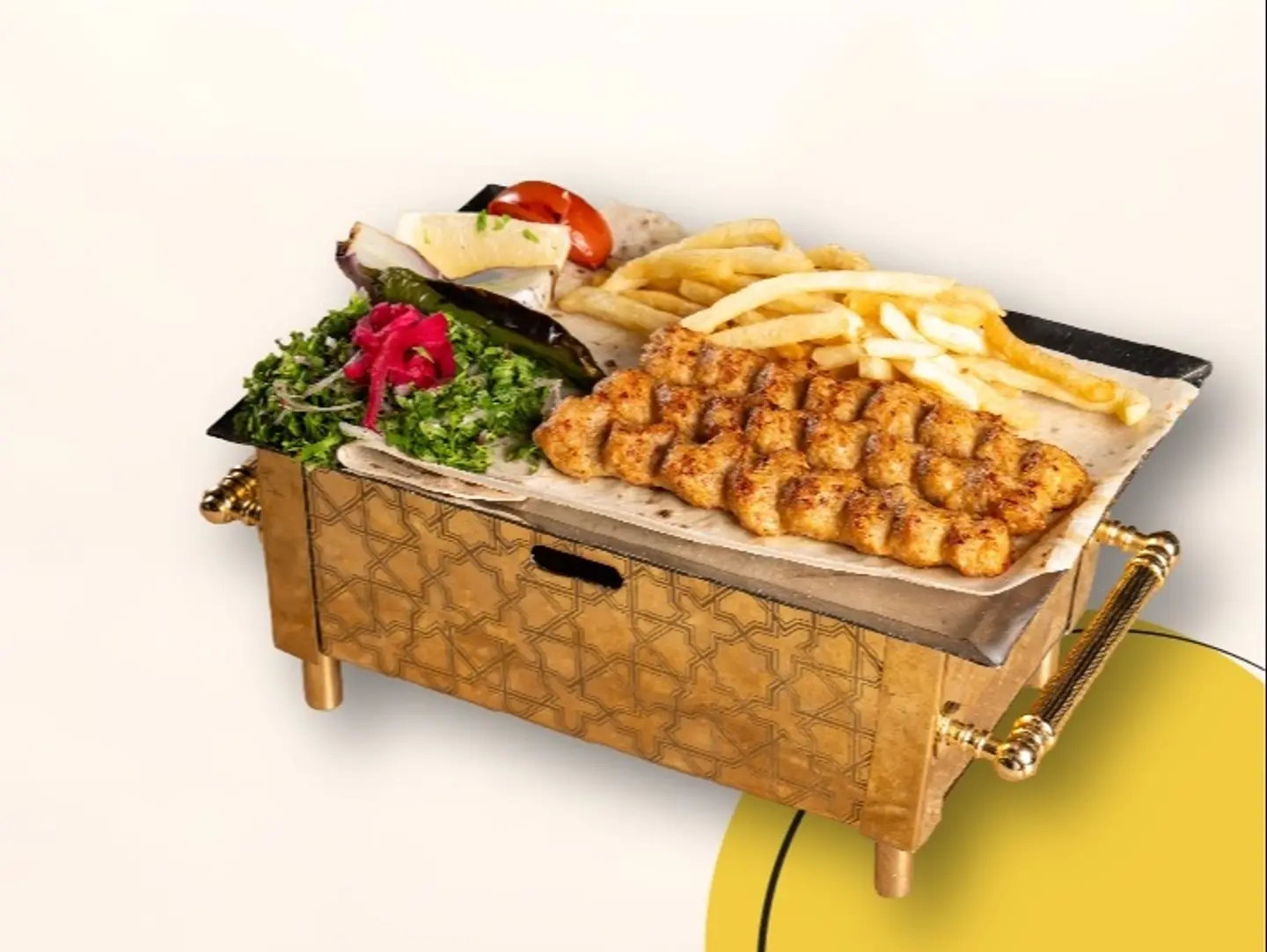 صحن كباب دجاج