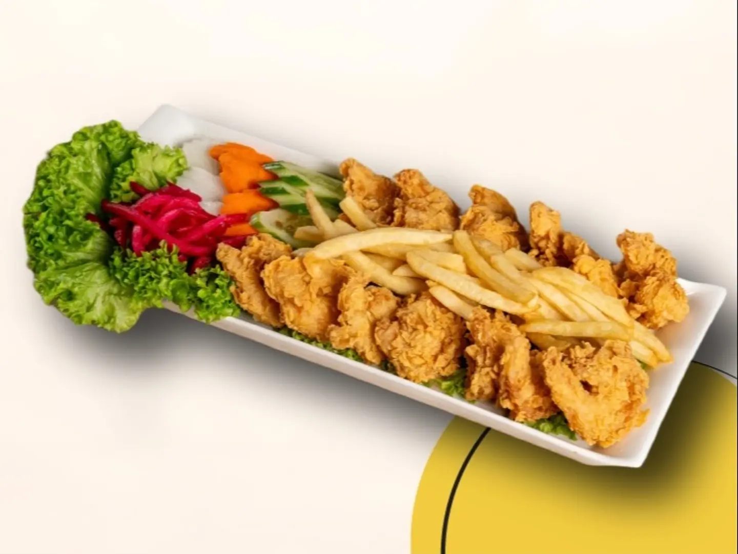 صحن روبيان مقلى