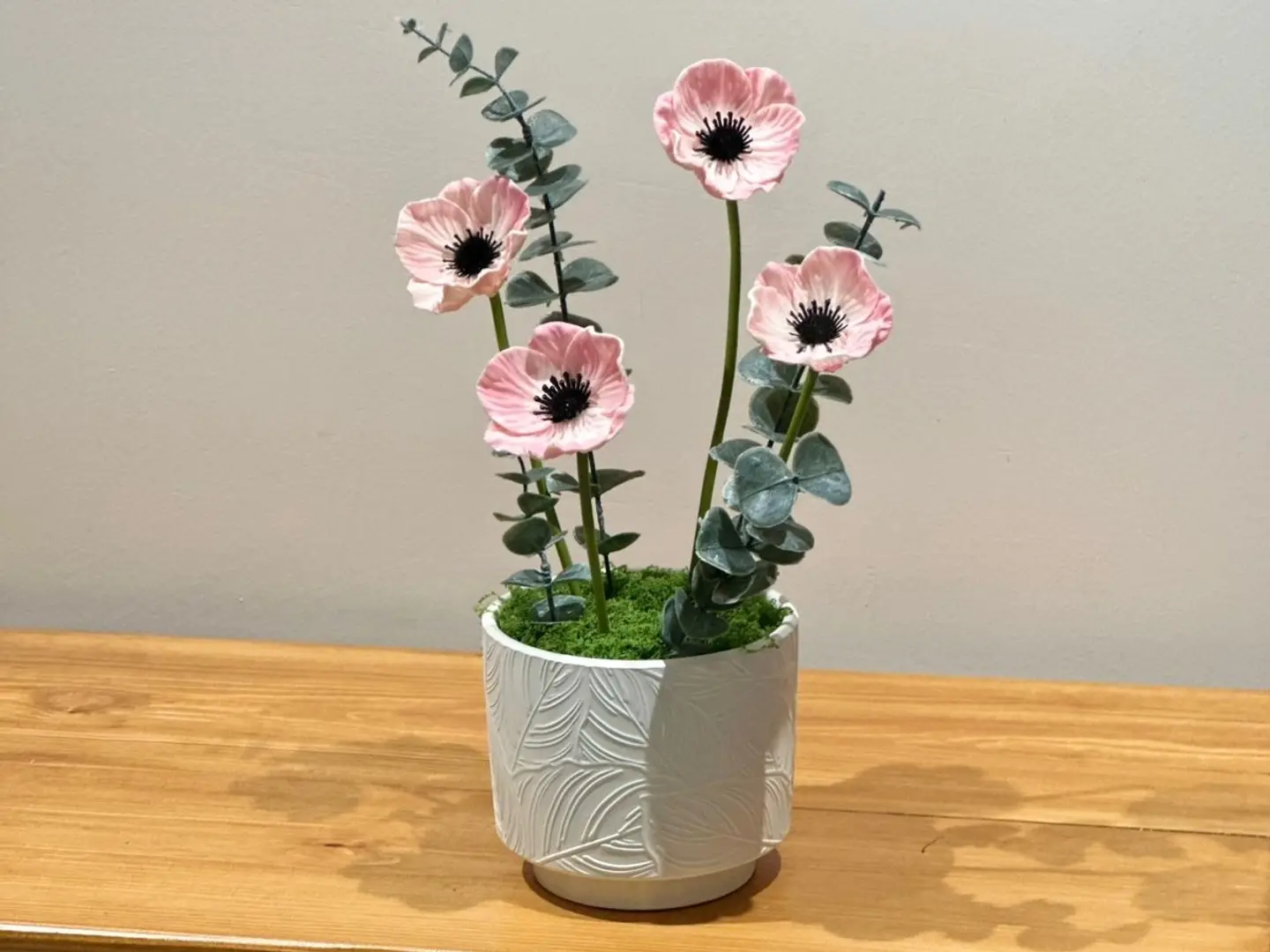 Artificial Pink Flower Vase F9