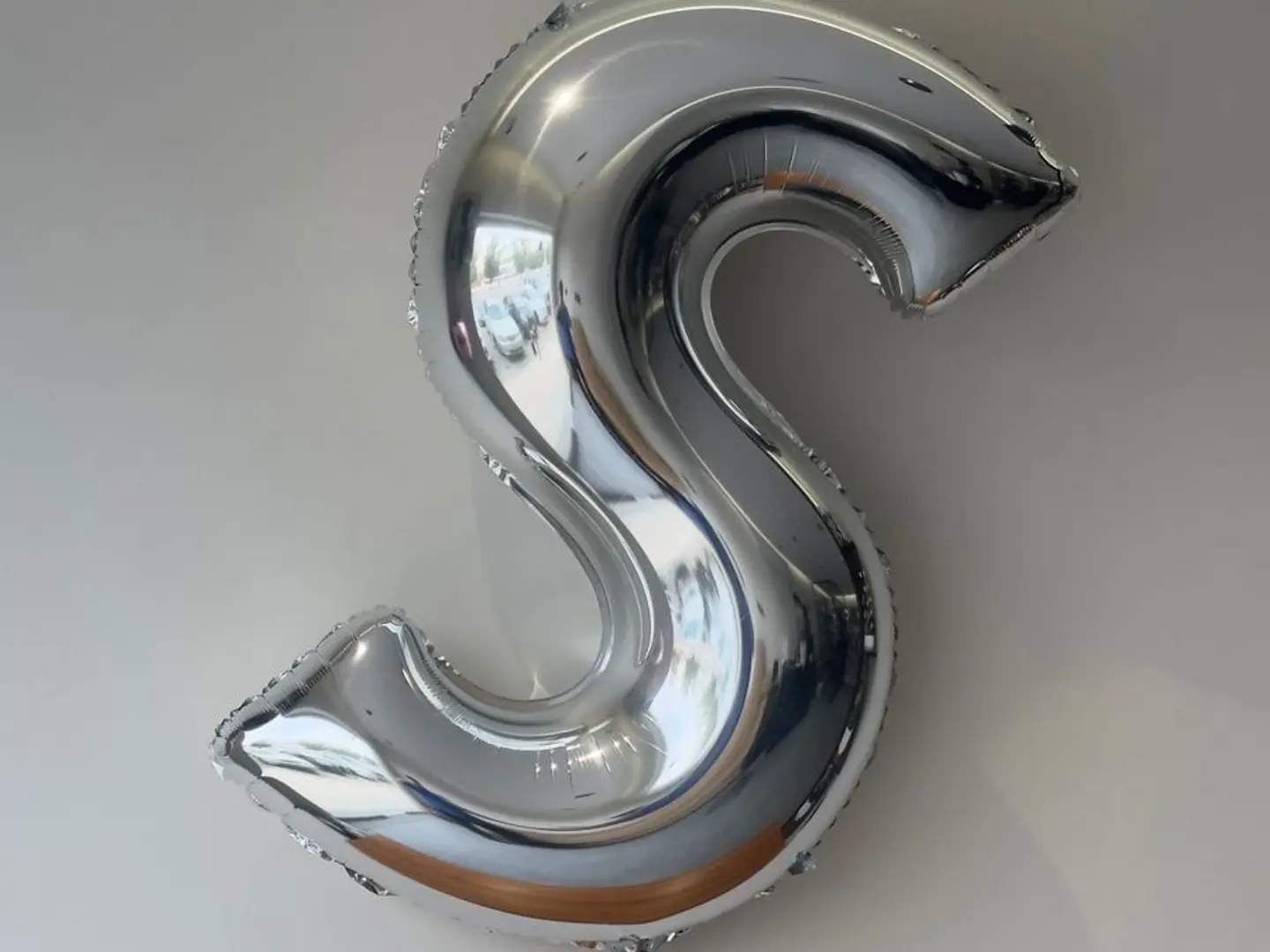 Silver Large Letter Helium Balloon