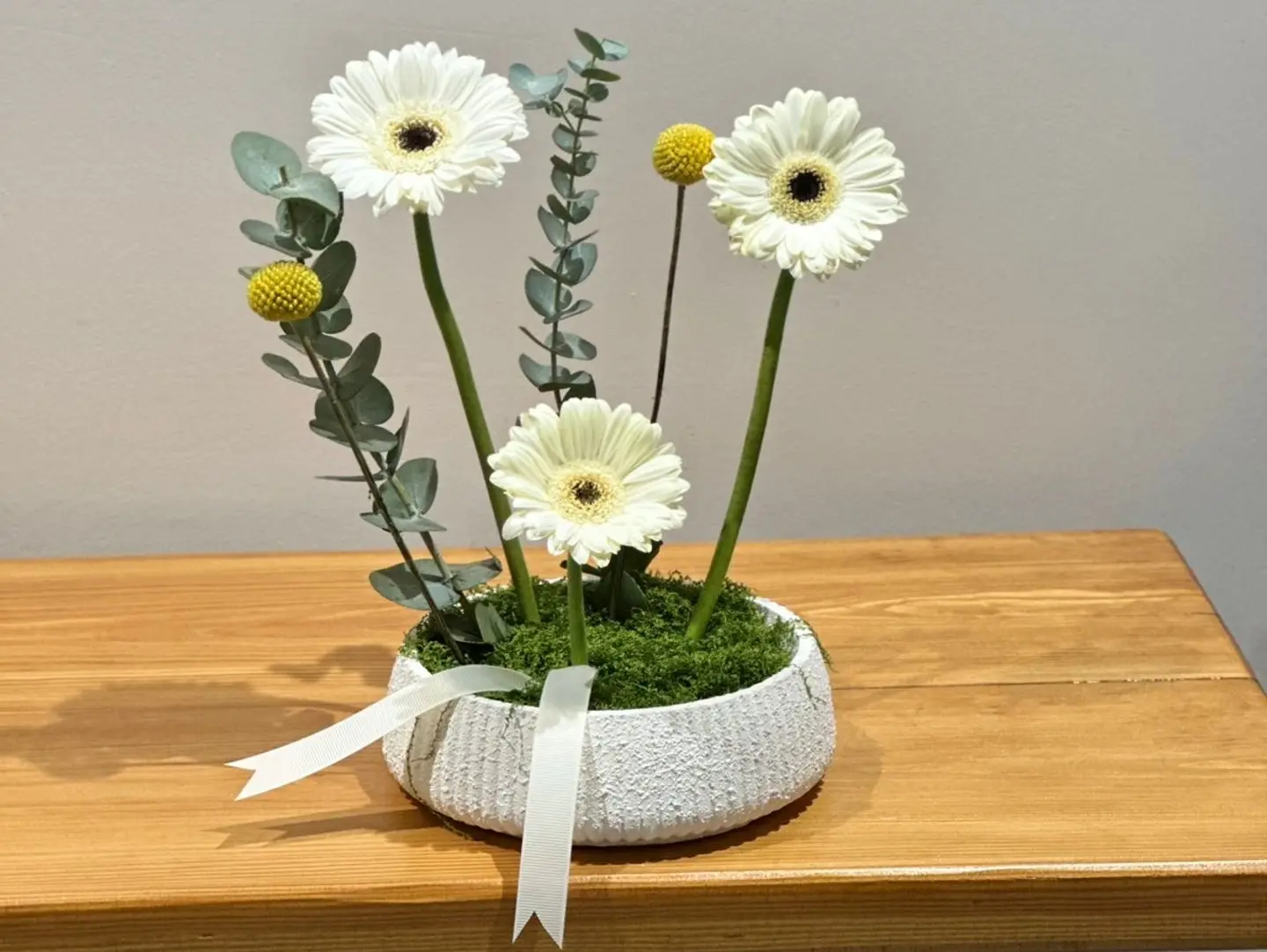 Gerbera Natural Rose Vase 001.