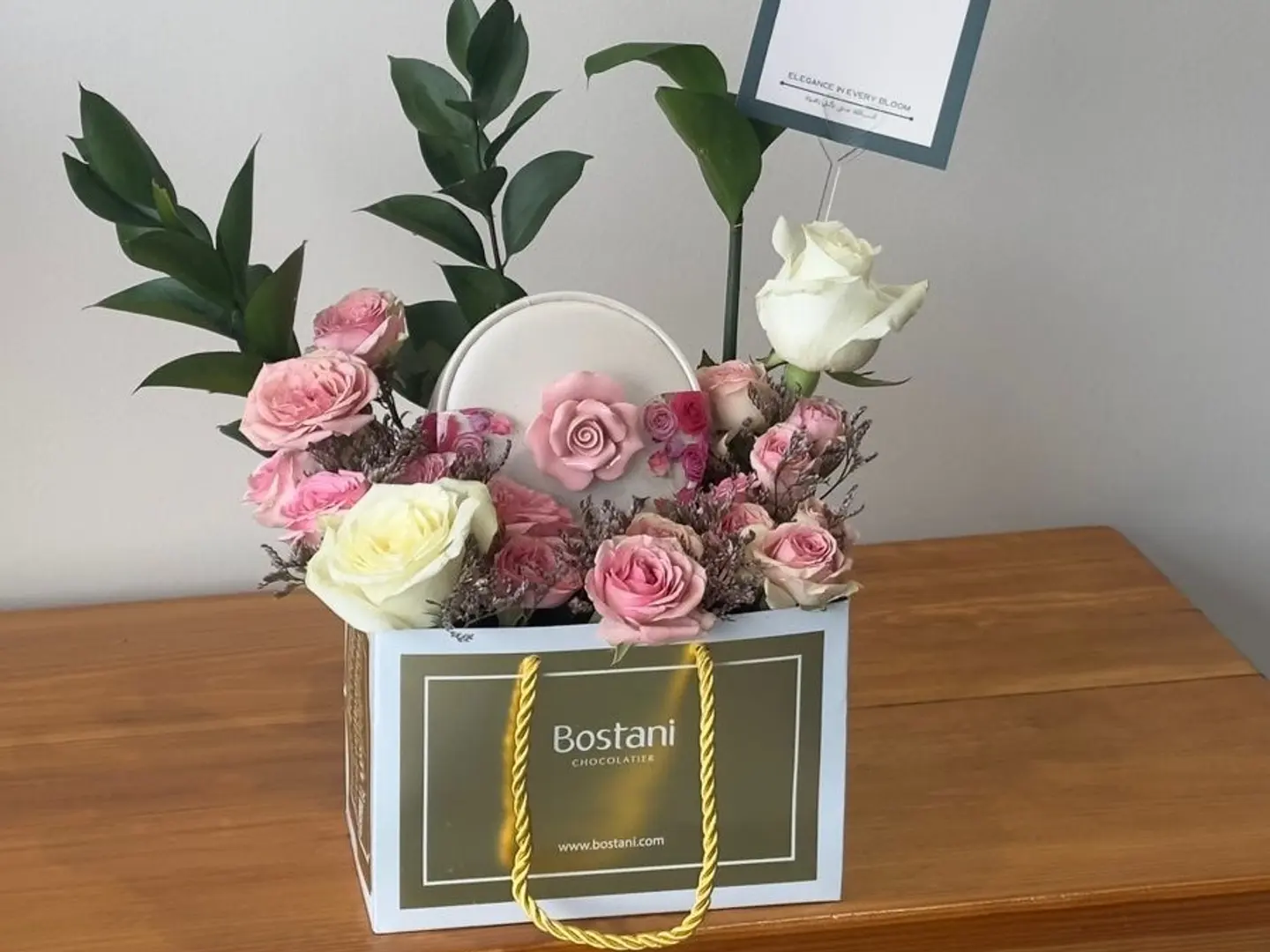 Garden Chocolate With Natural Roses