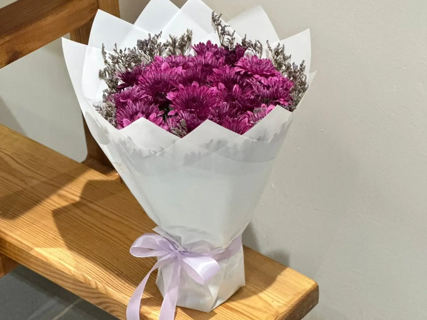 Purple Cherry Flower Bouquet 01