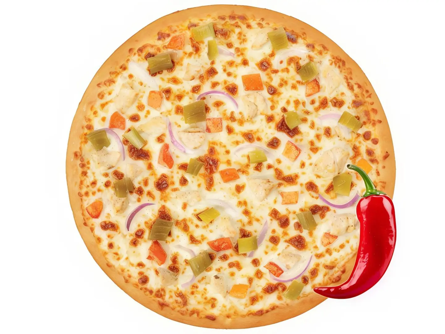 بـــيــتــزا فيليه الدجاج الحارة(كبير)