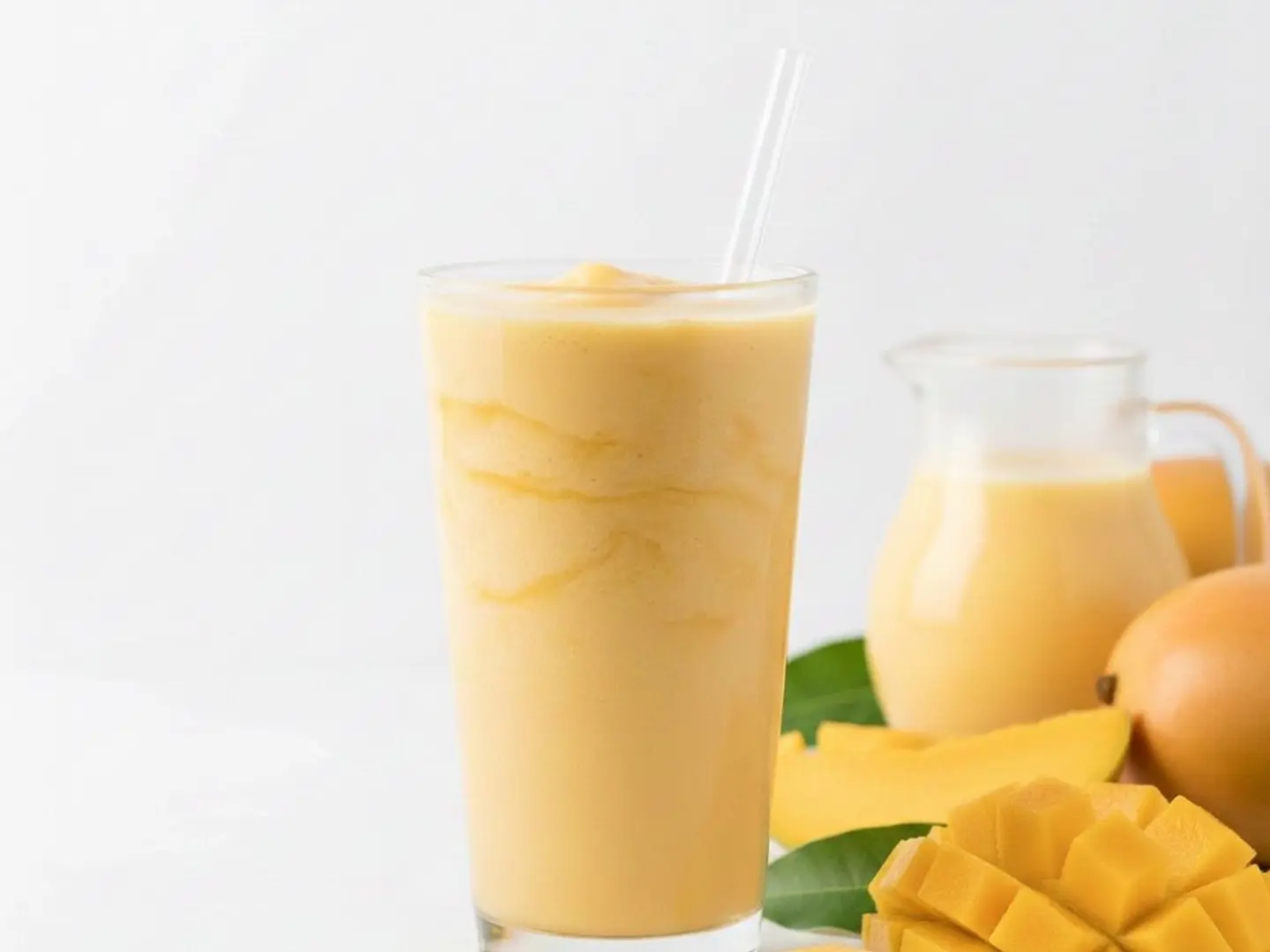 Slash Mango With Milk Cocktail