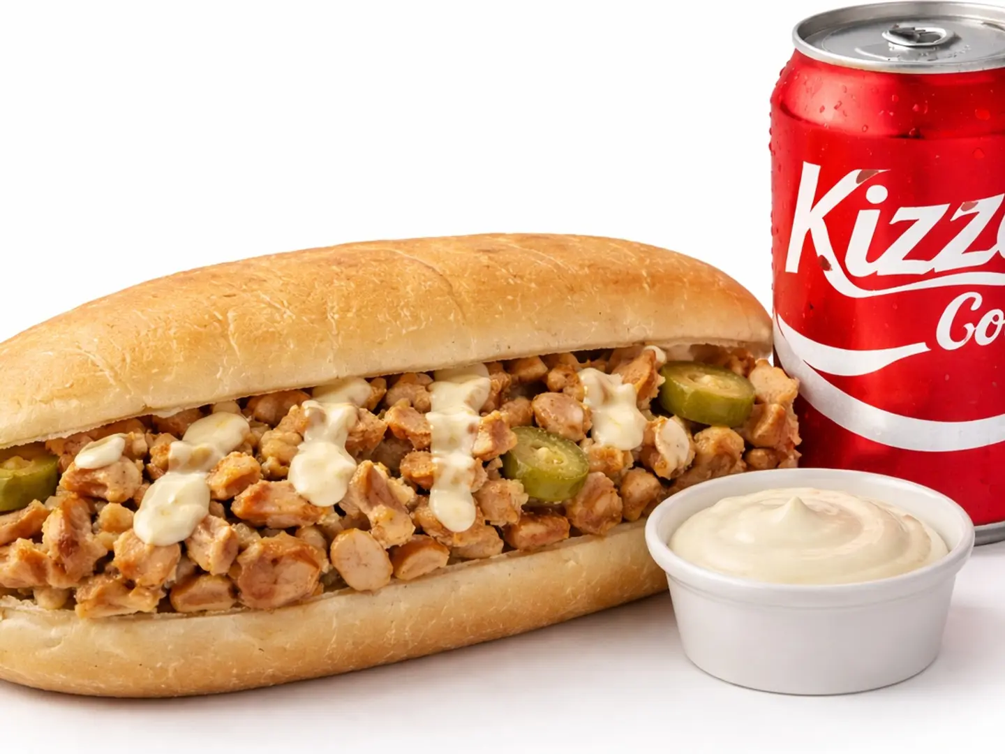 Jumbo Shawarma Combo Sandwich (No Cheese)