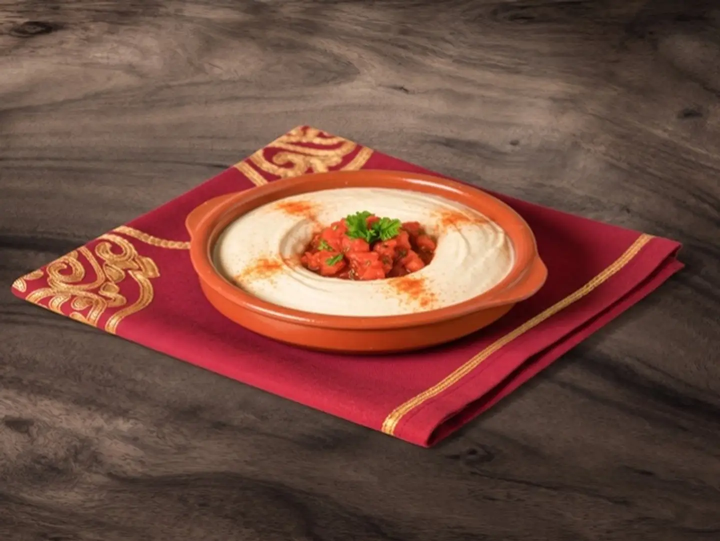 Hammus With Chicken Tikka