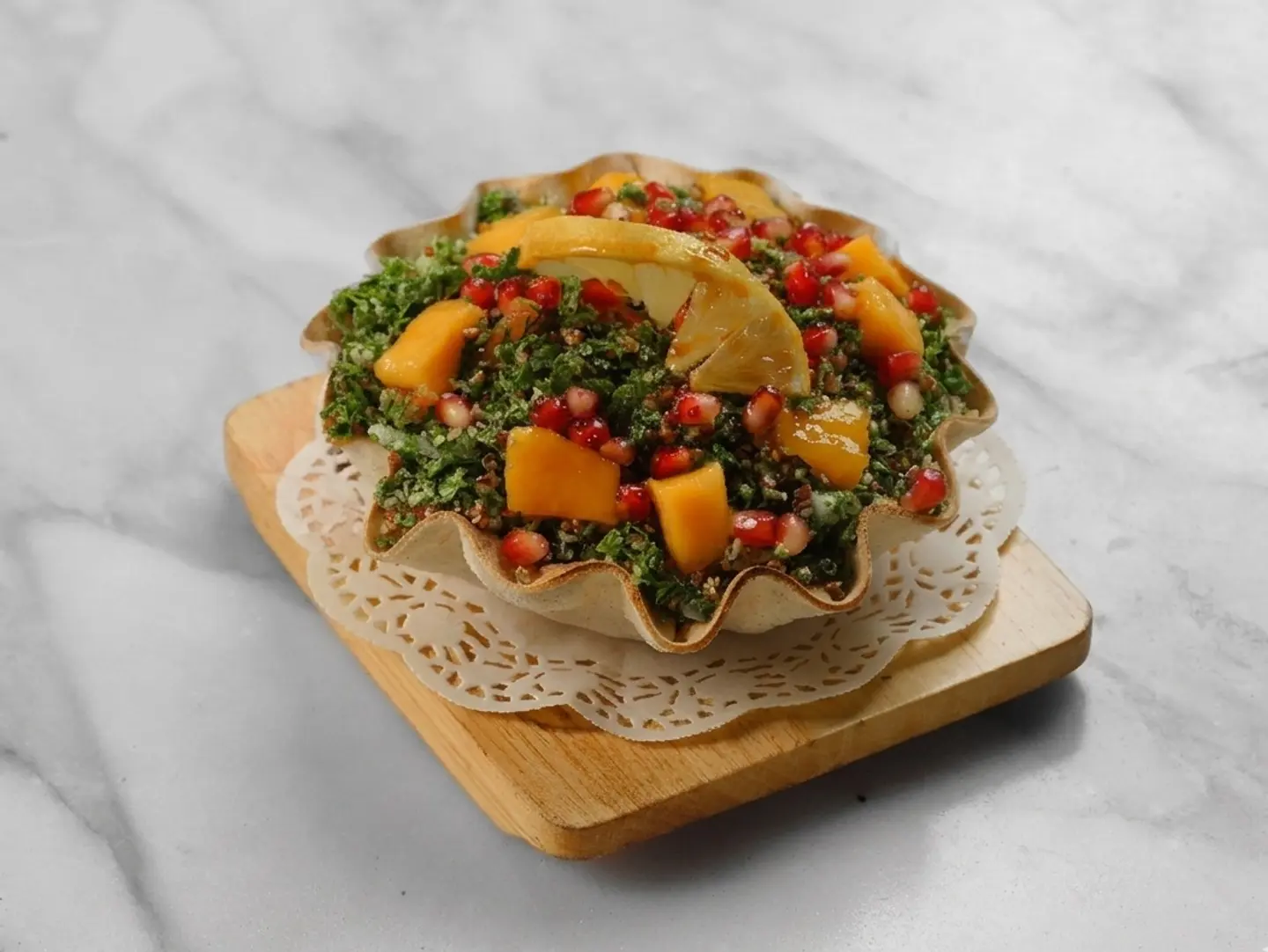 تبولة كينوا بالمانجو