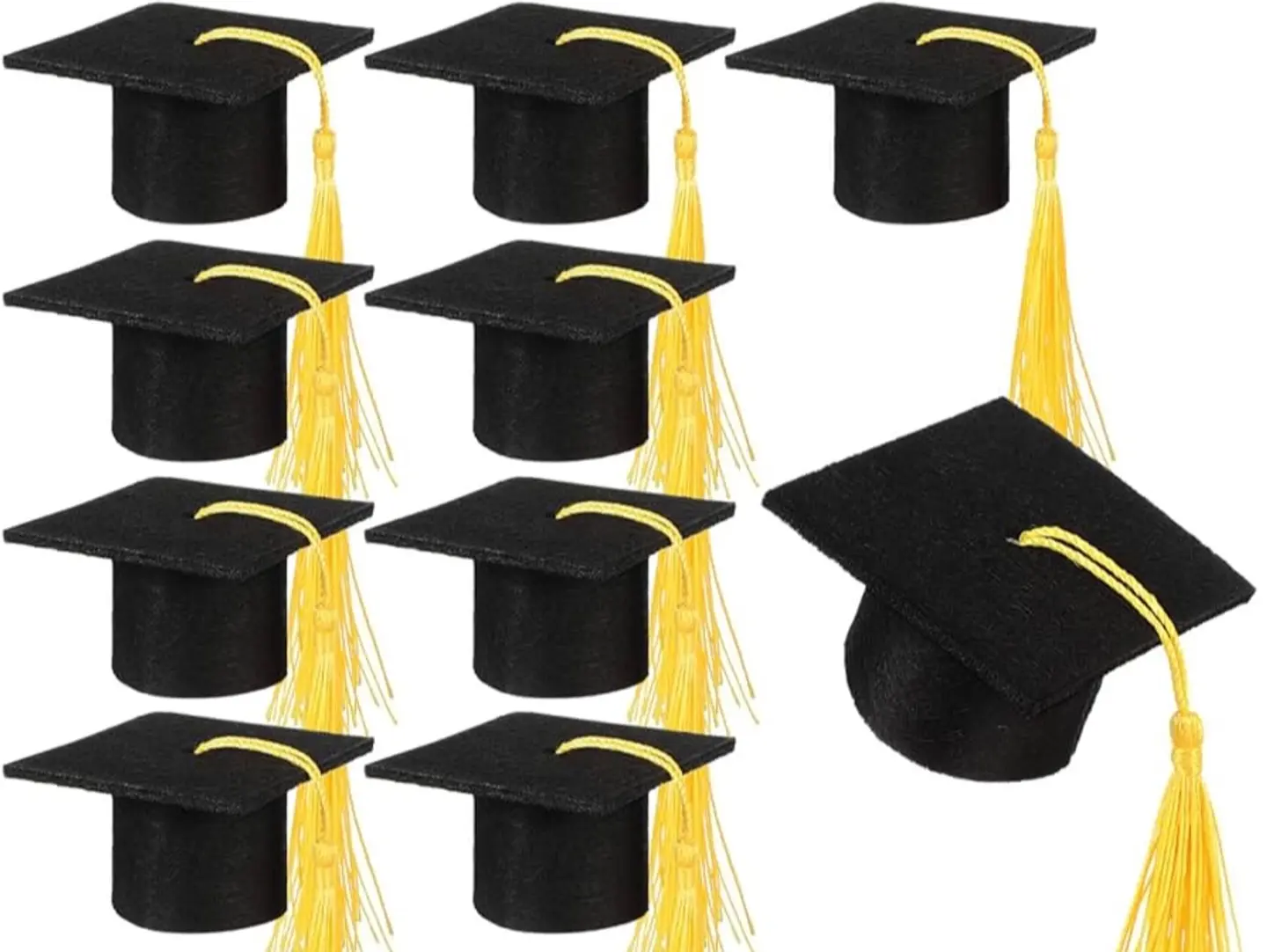 قبعة تخرج صغيره للكيك والمشروبات