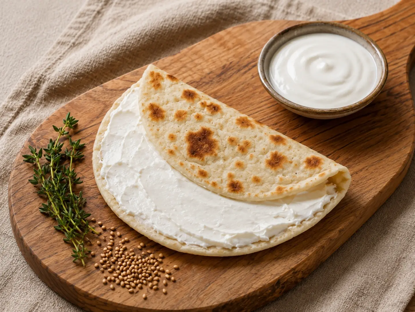 Labneh Manakish