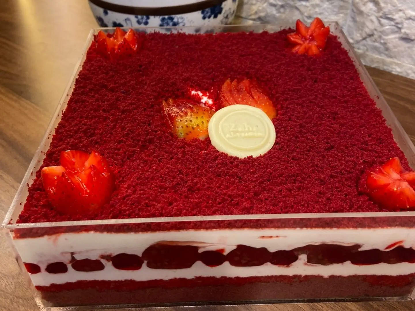 ترايفل ريد فيلفيت قالب