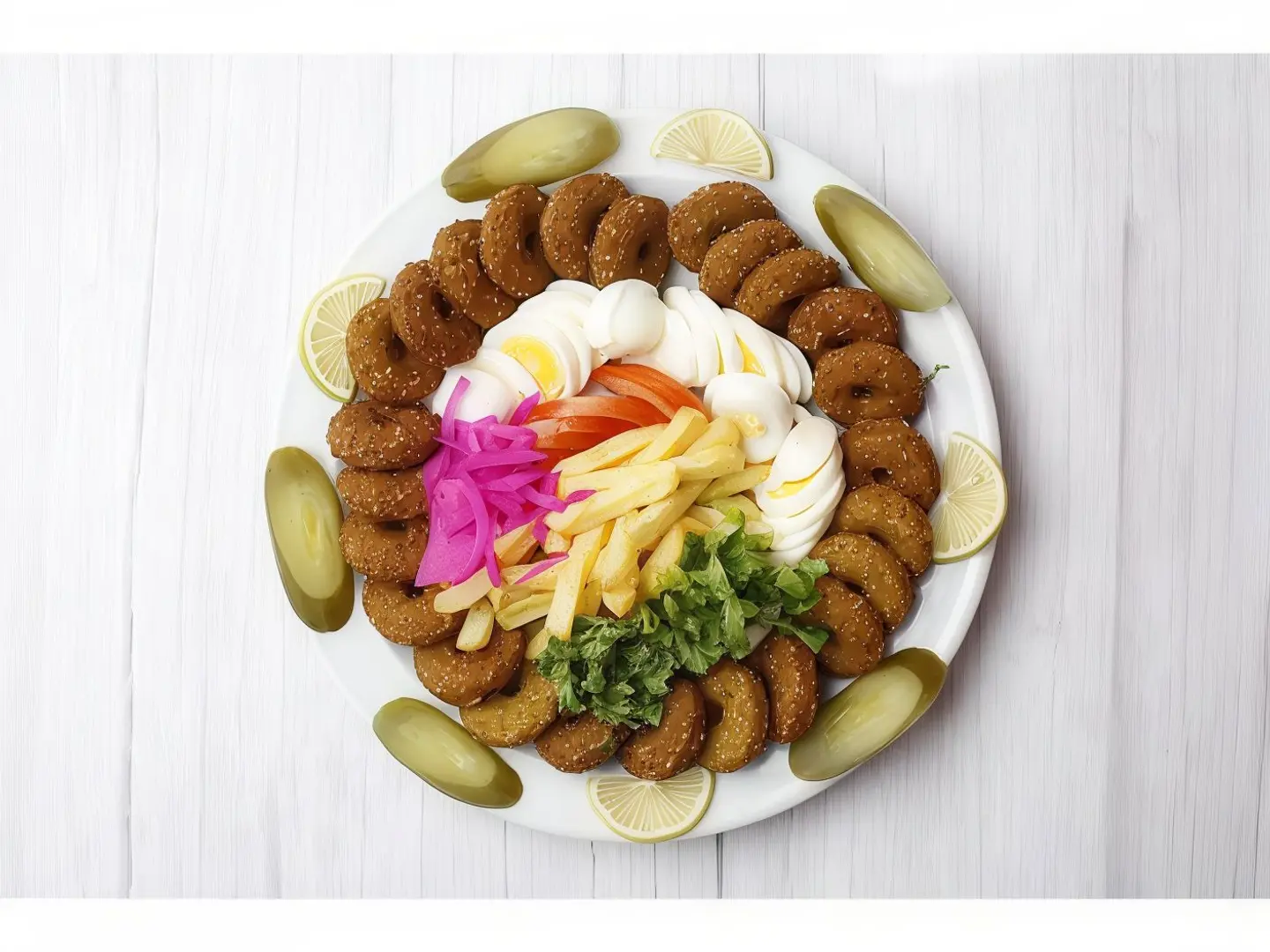 فلافل و بطاطس و بيض - صغير