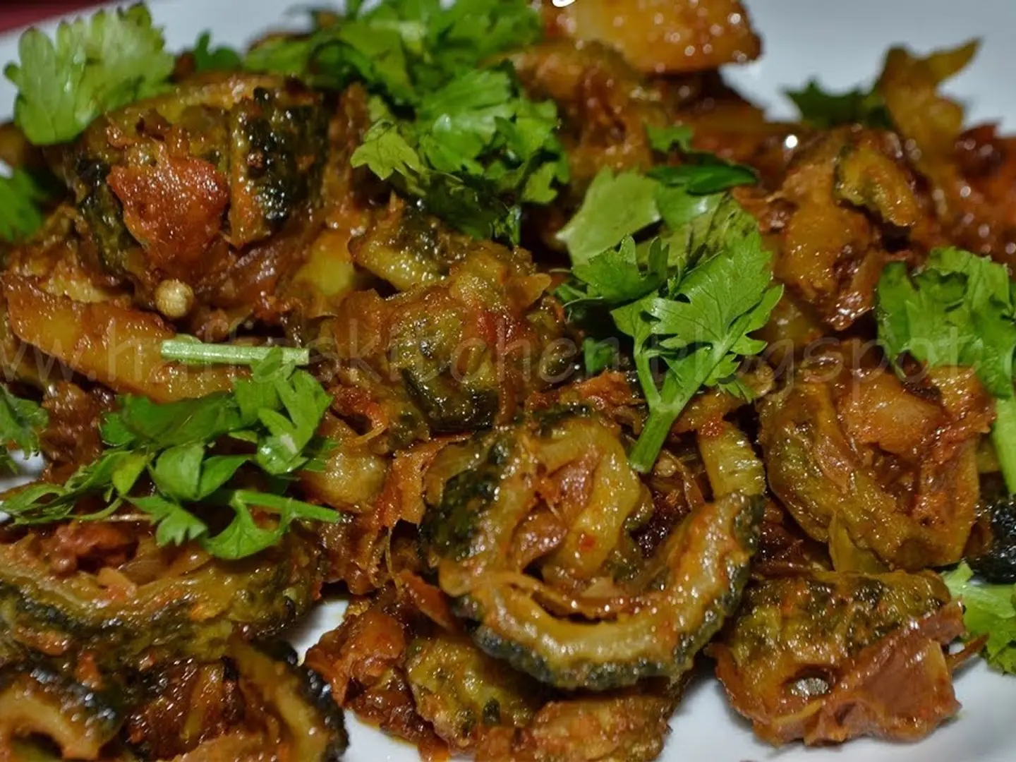 القرع المر مع اللحم