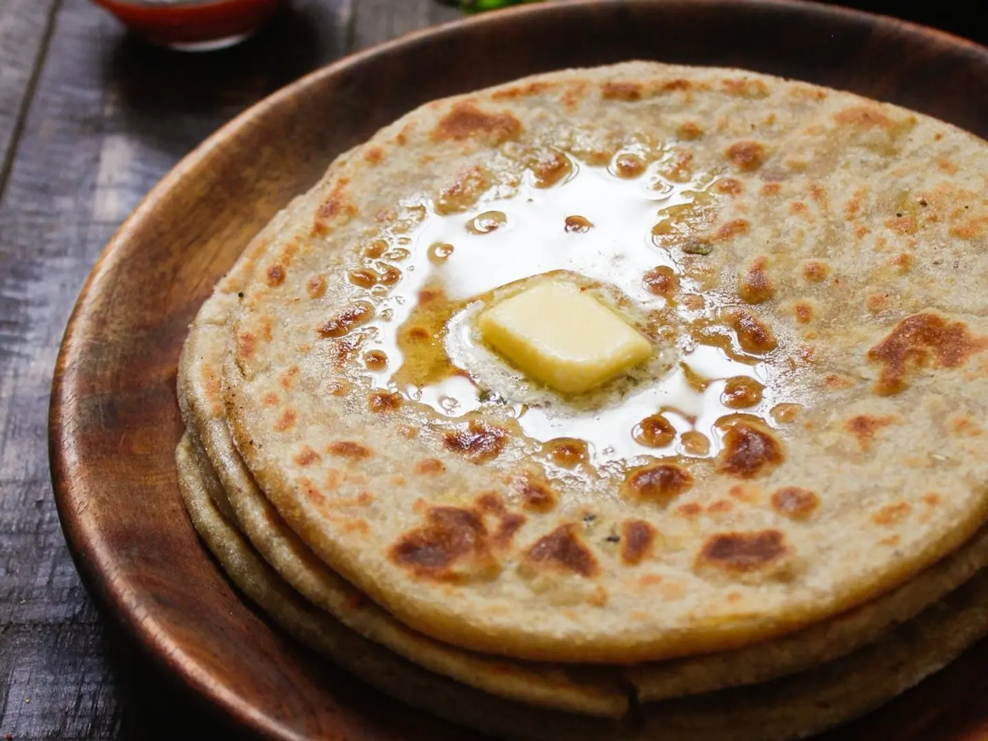 Tandori Aloo Pharata With Butter