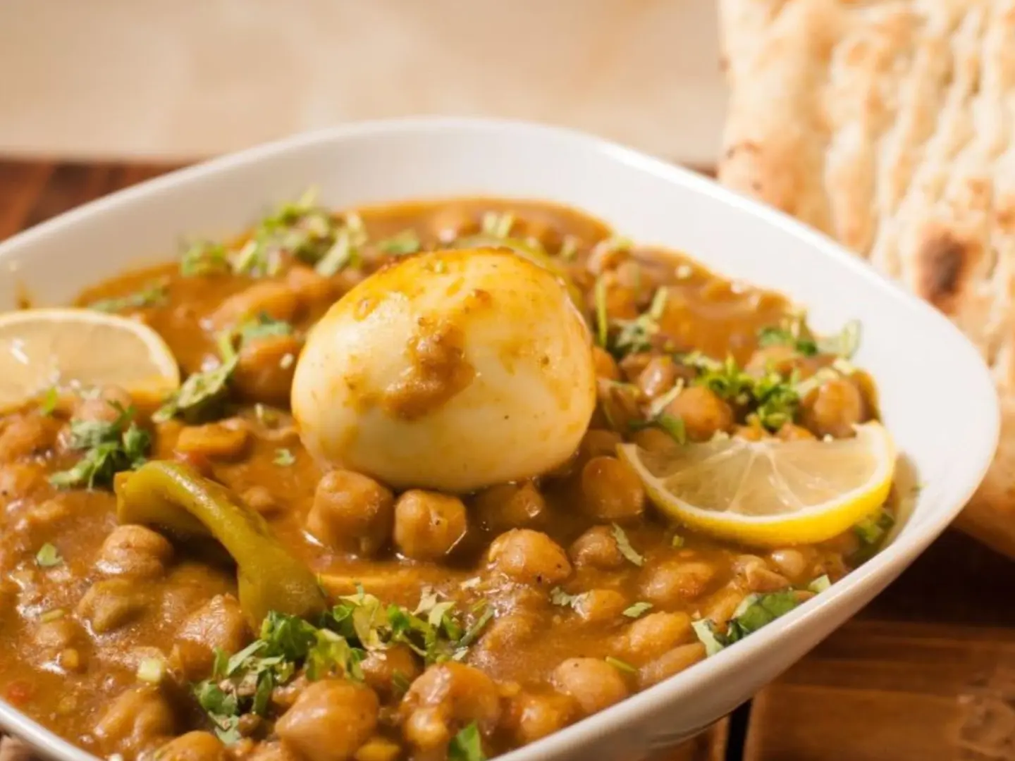 حمص لاهوري بالبيض