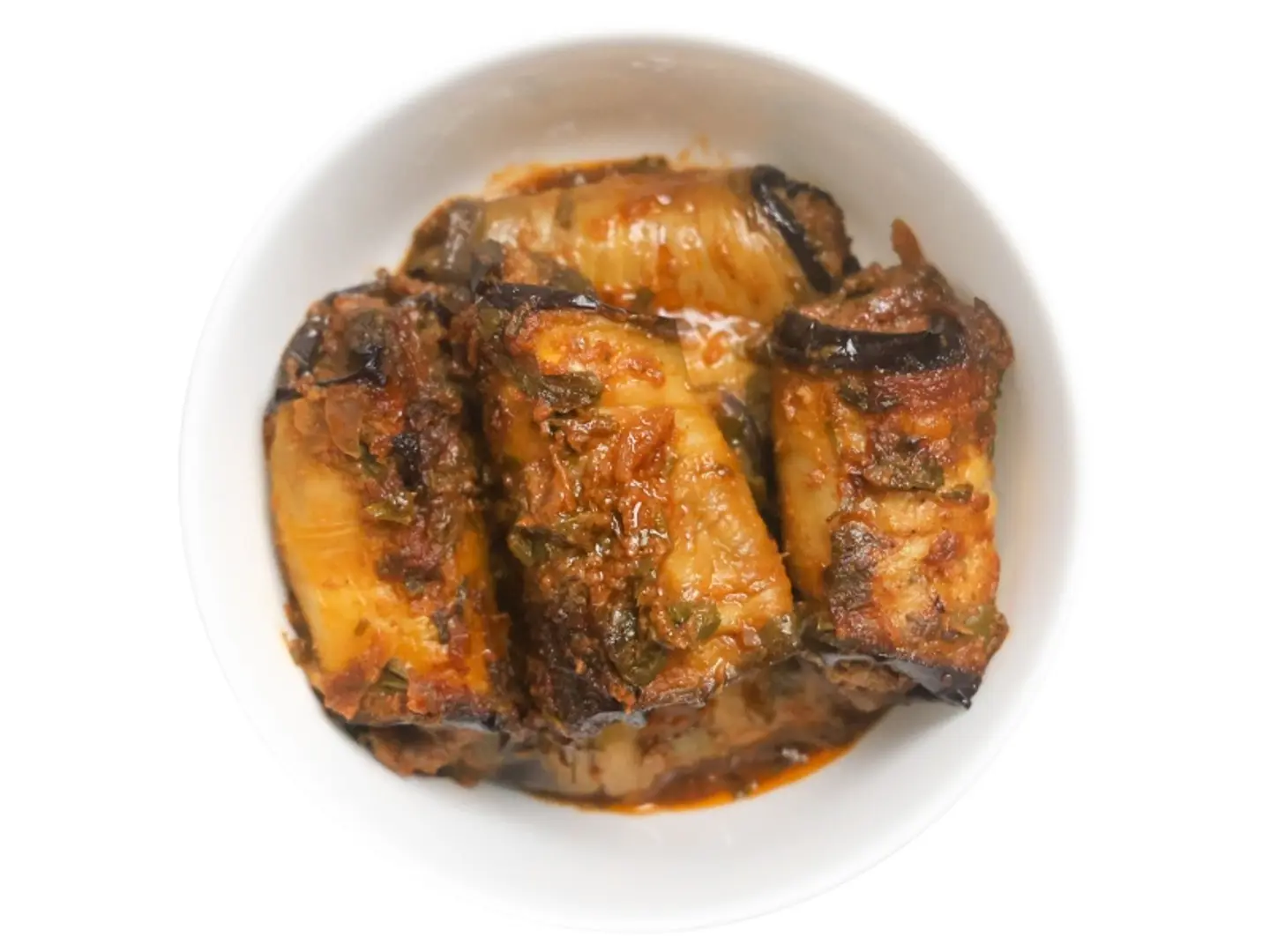 لفائف الباذنجان باللحم