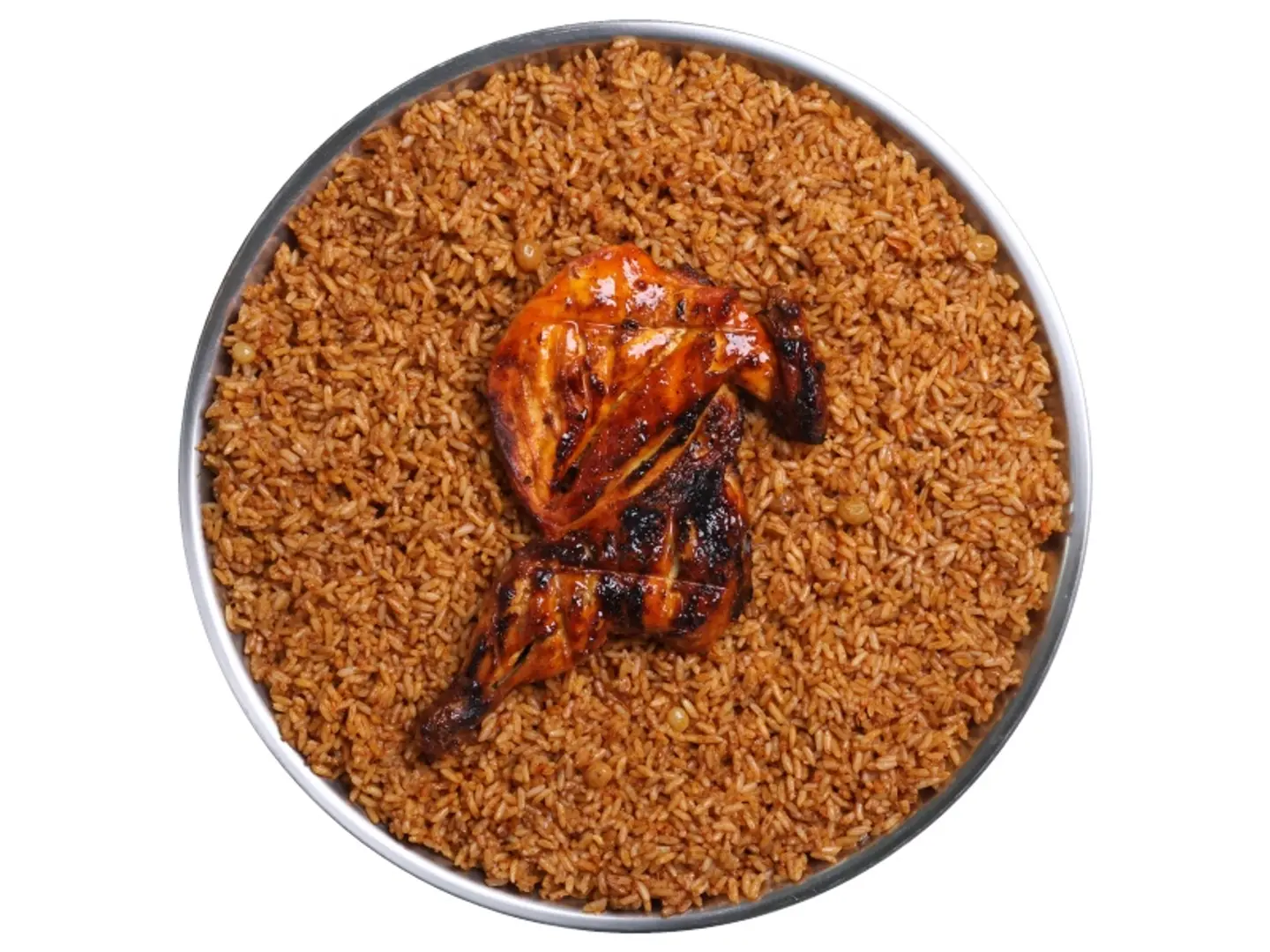 نصف حبة فحم مع ارز احمر امريكي