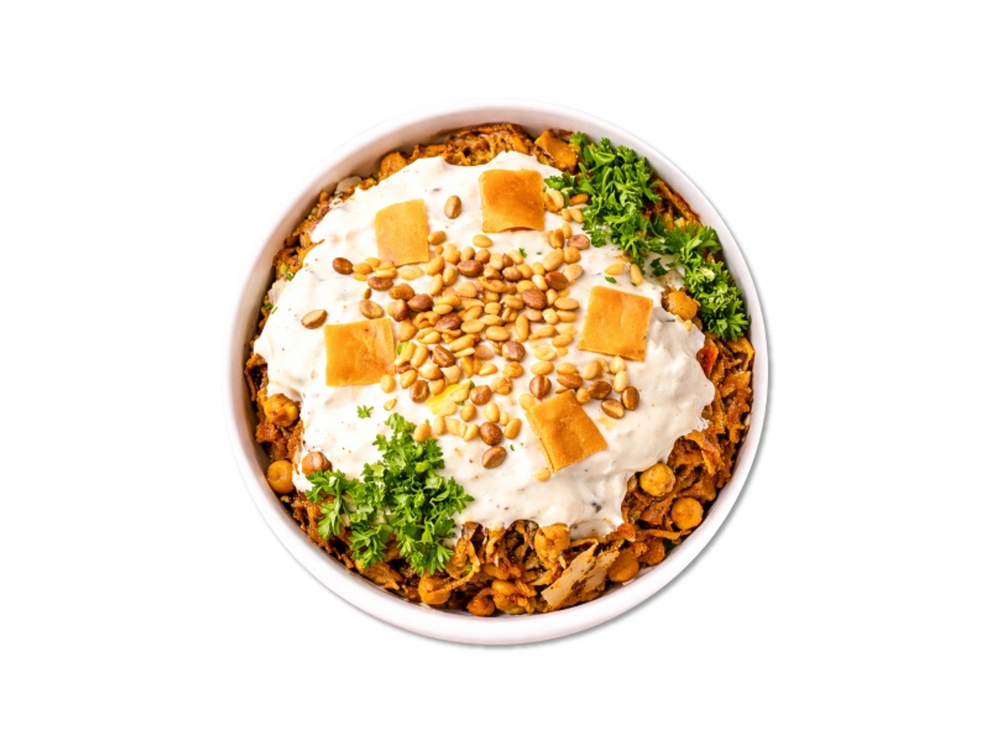 فتة باذنجان