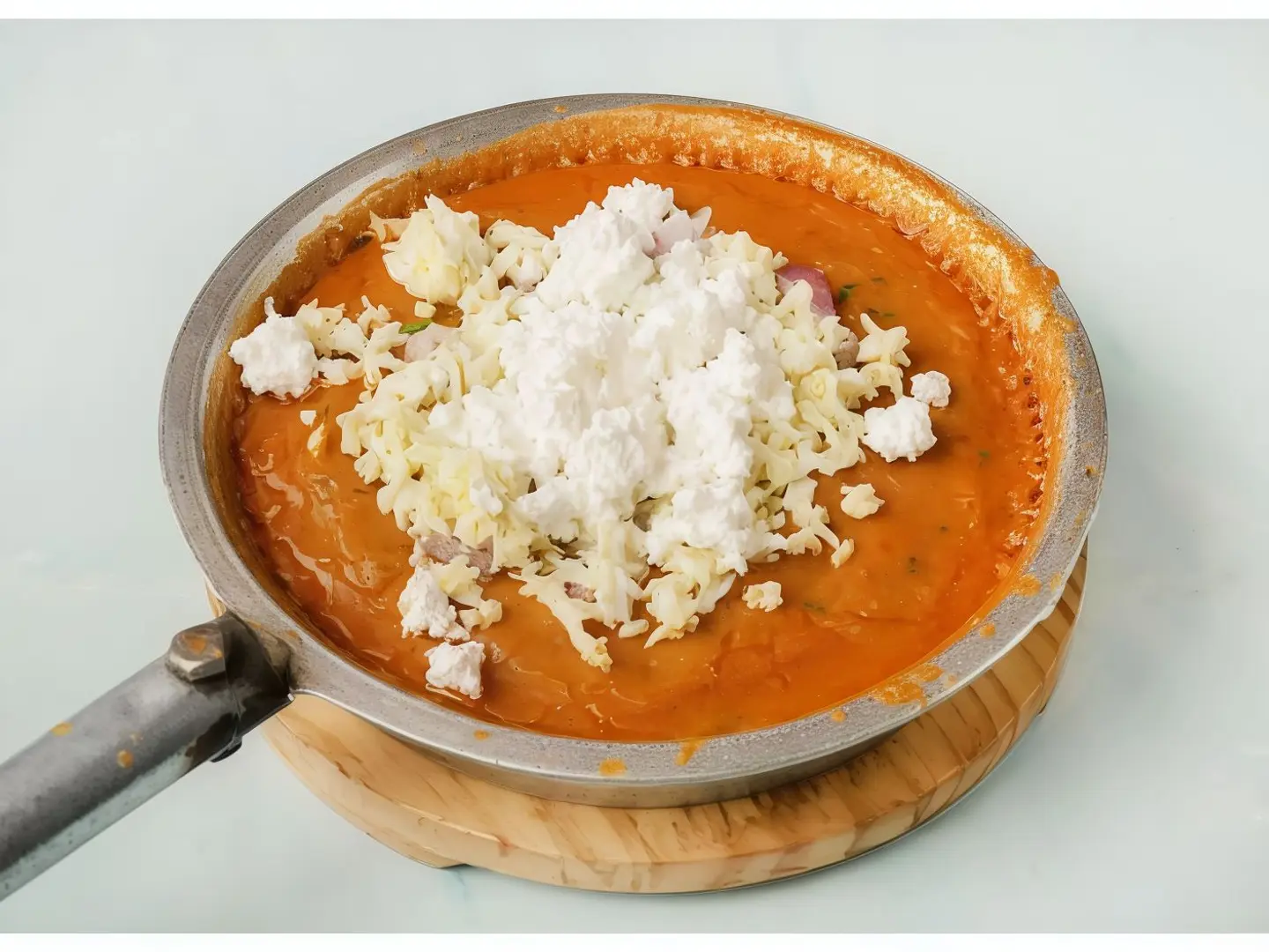 Foul In A Skillet With Cheese